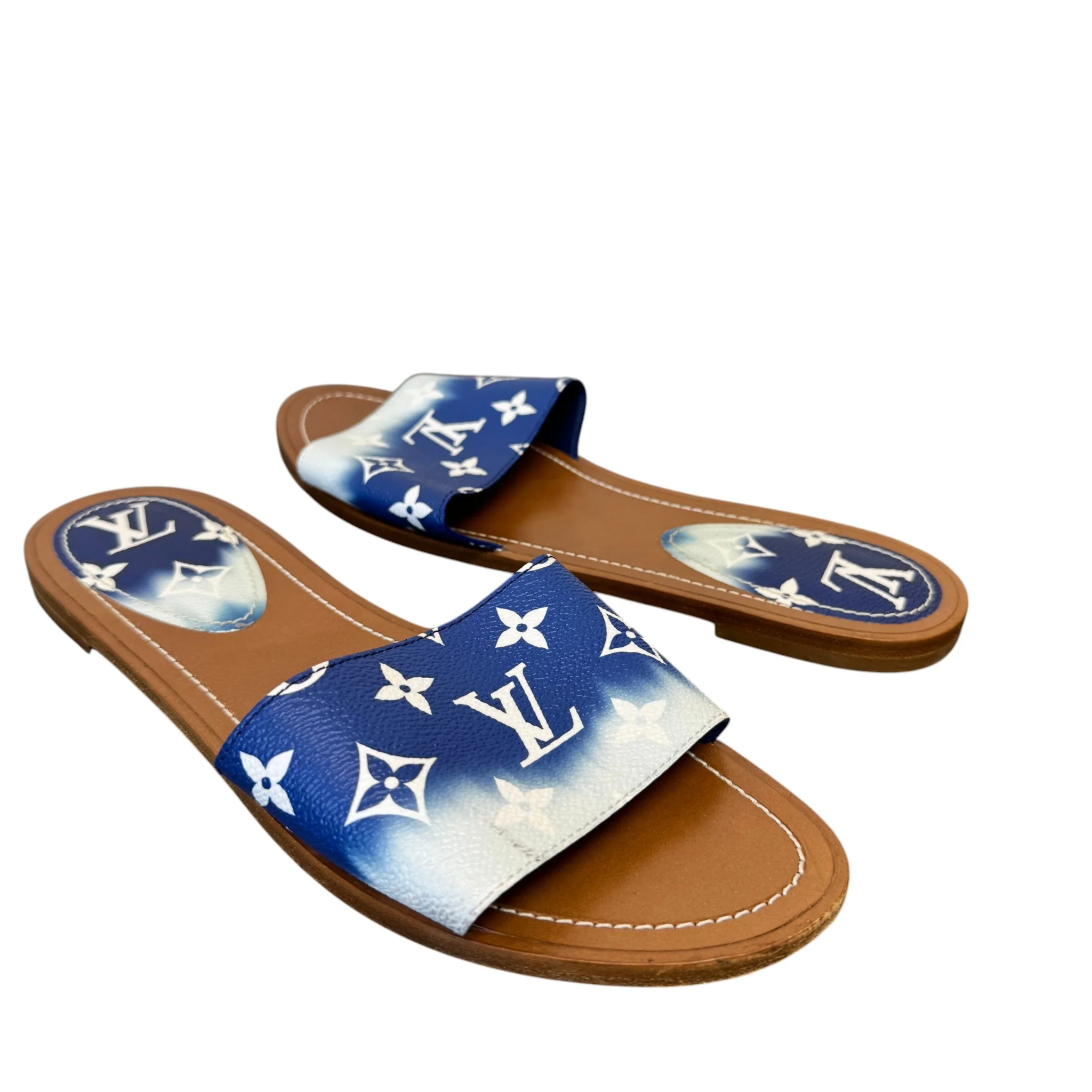 Women's Monogram  Lock It Slides Navy Size EU 40 / UK 7 - Image 3