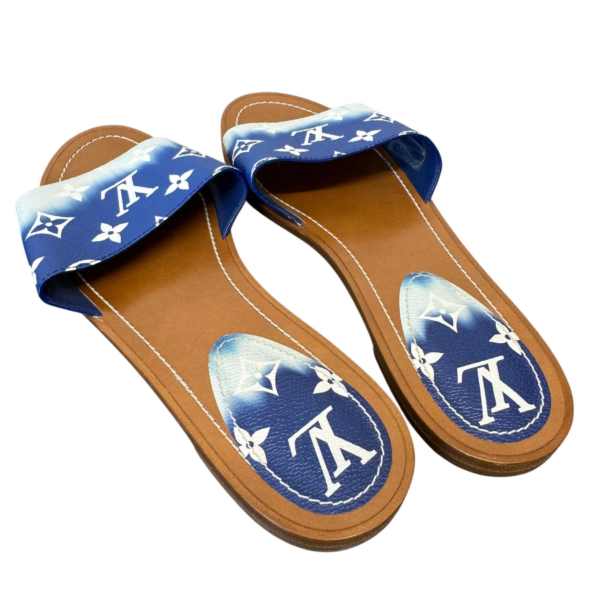Women's Monogram  Lock It Slides Navy Size EU 40 / UK 7 - Image 8