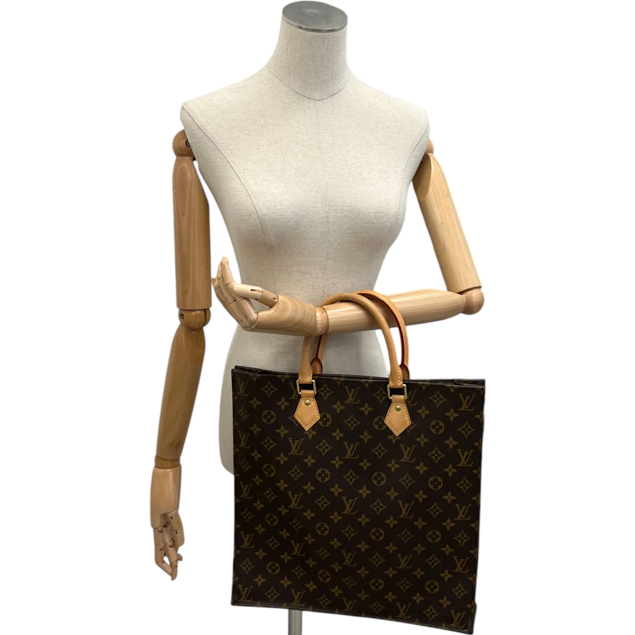 Women's Monogram Sac Plat Tote Bag Brown - Image 2
