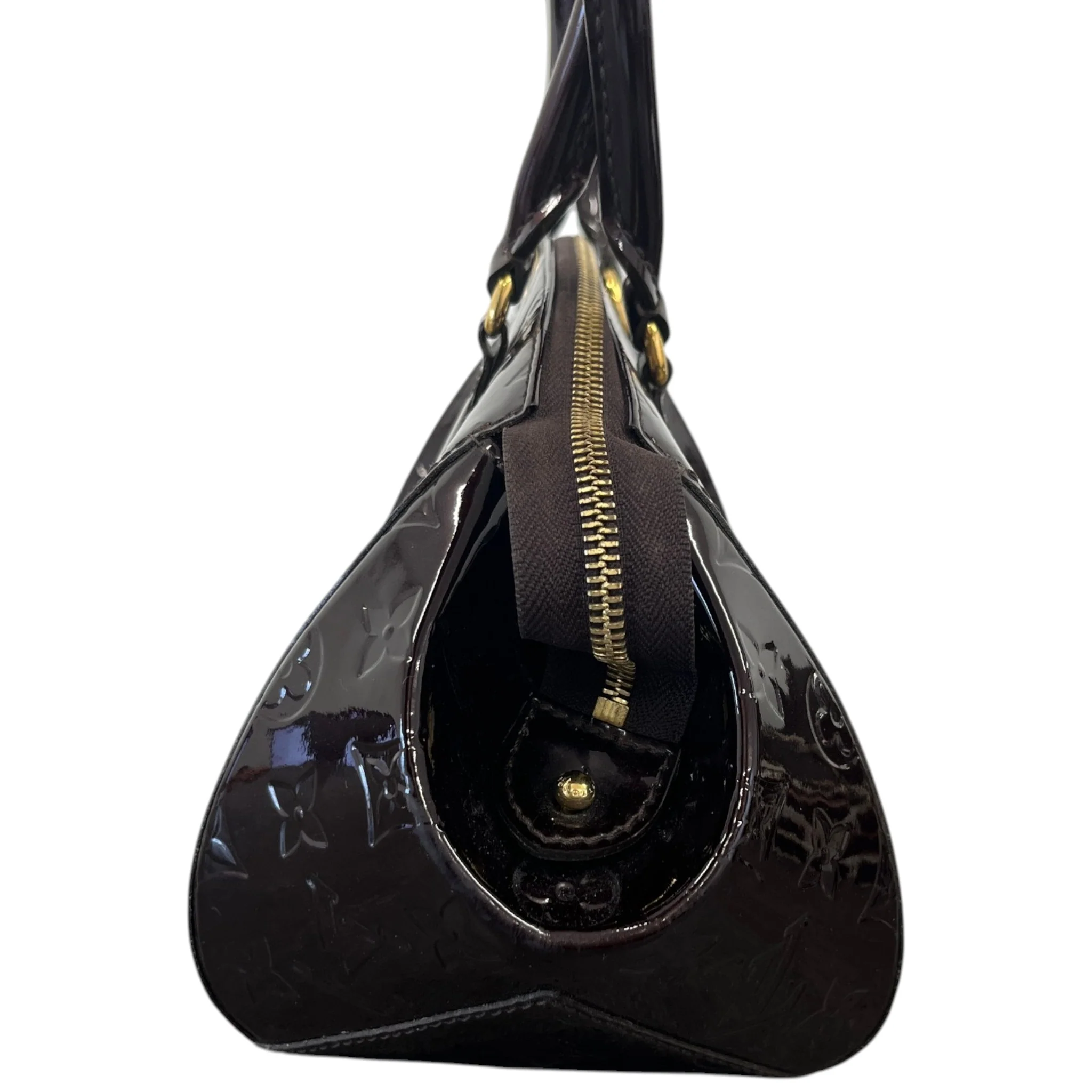 Women's Monogram Vernis Sherwood Pm Bag Burgundy - Image 6