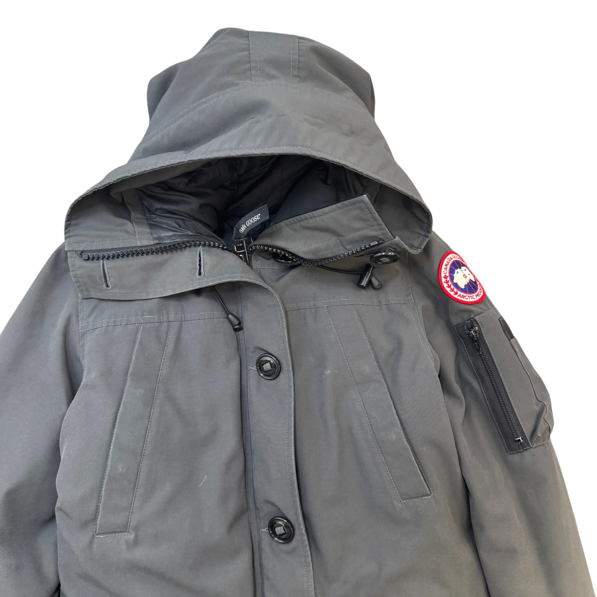 Women's Montebello Parka Down Jacket Grey Size M - Image 3