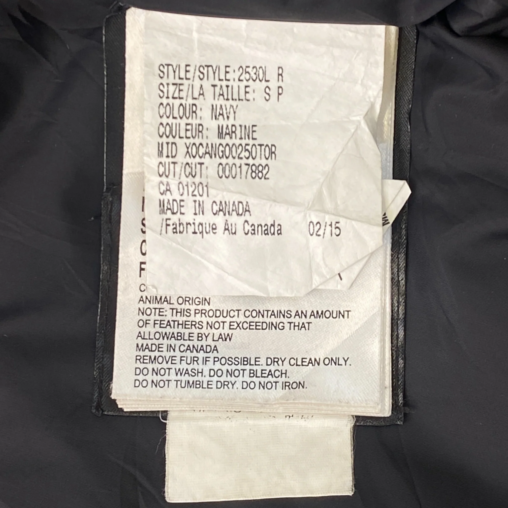 Women's Montebello Parka Down Jacket Navy Size S - Image 7