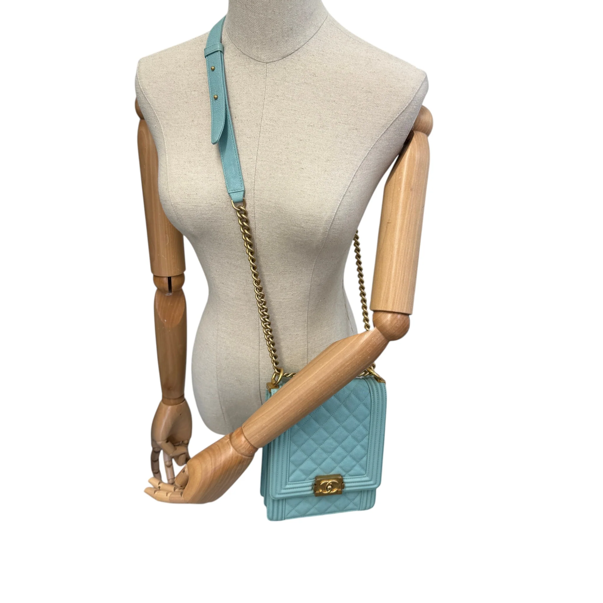 Women's North/South Boy Handbag Blue - Image 2