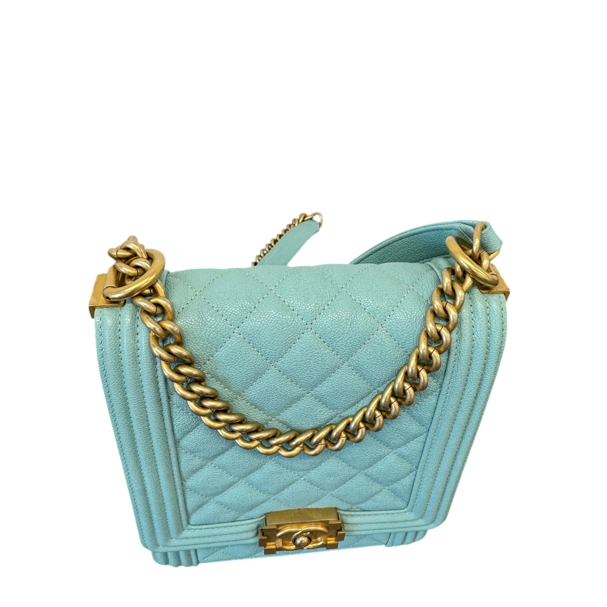 Women's North/South Boy Handbag Blue - Image 5