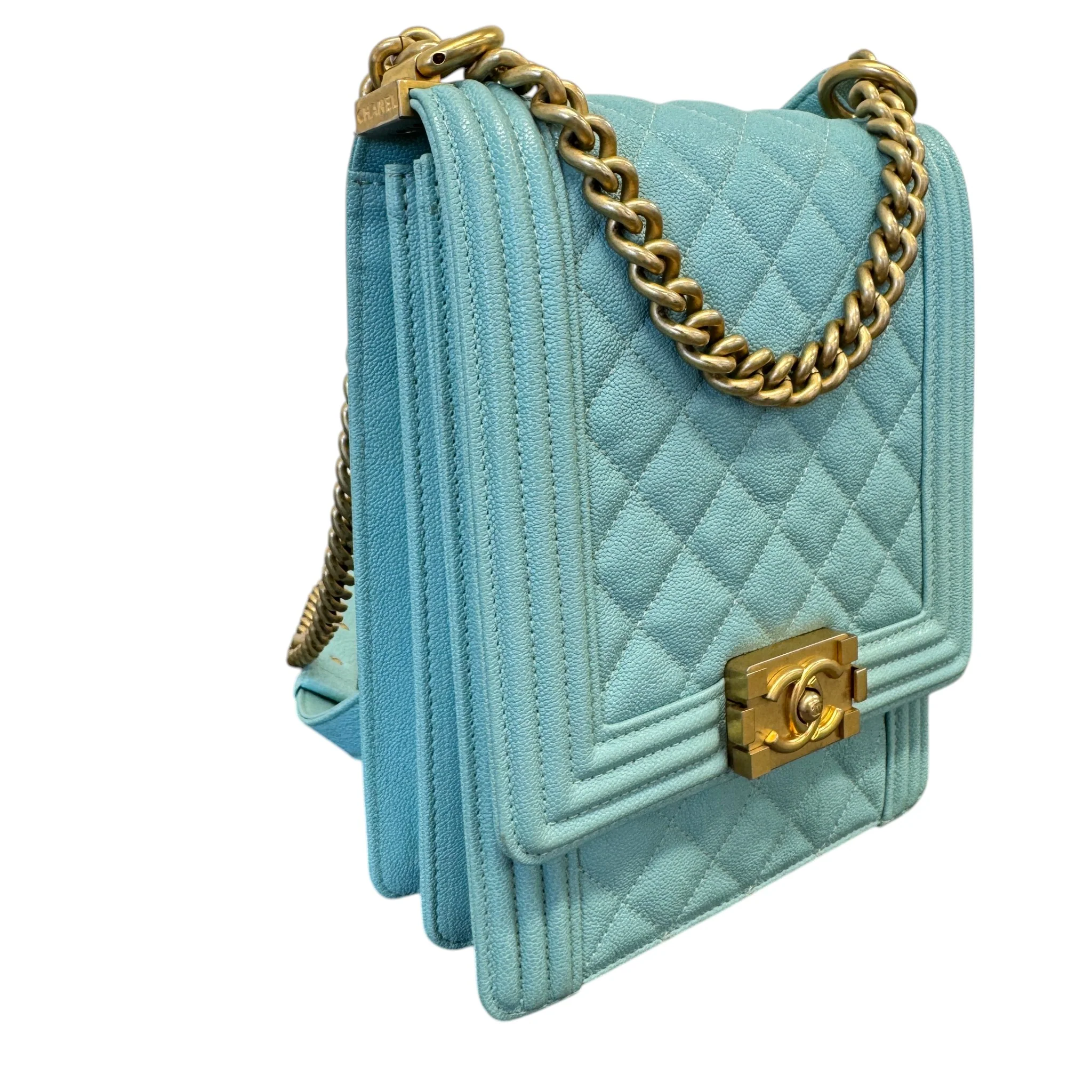 Women's North/South Boy Handbag Blue - Image 6
