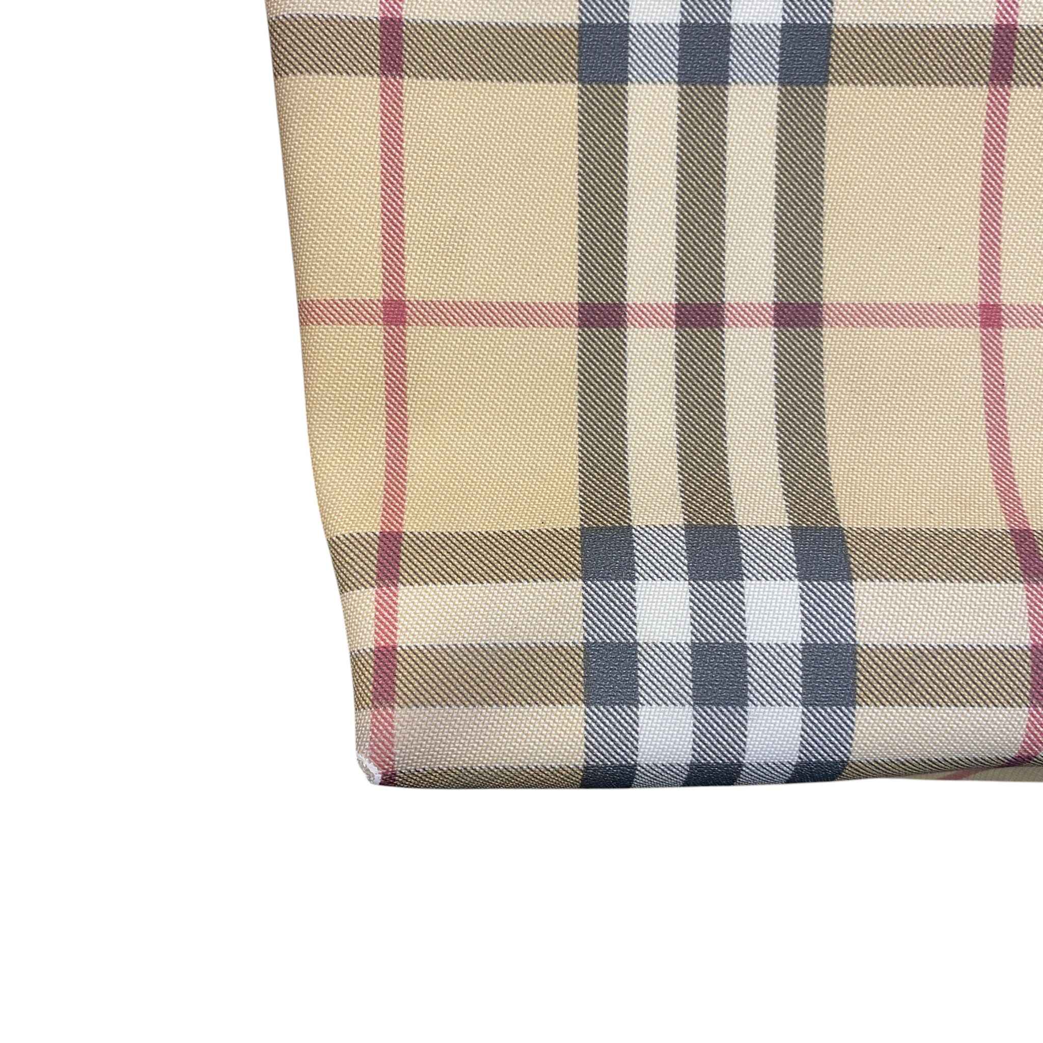 Women's Nova Check Mini Tote Bag Beige - Image 13