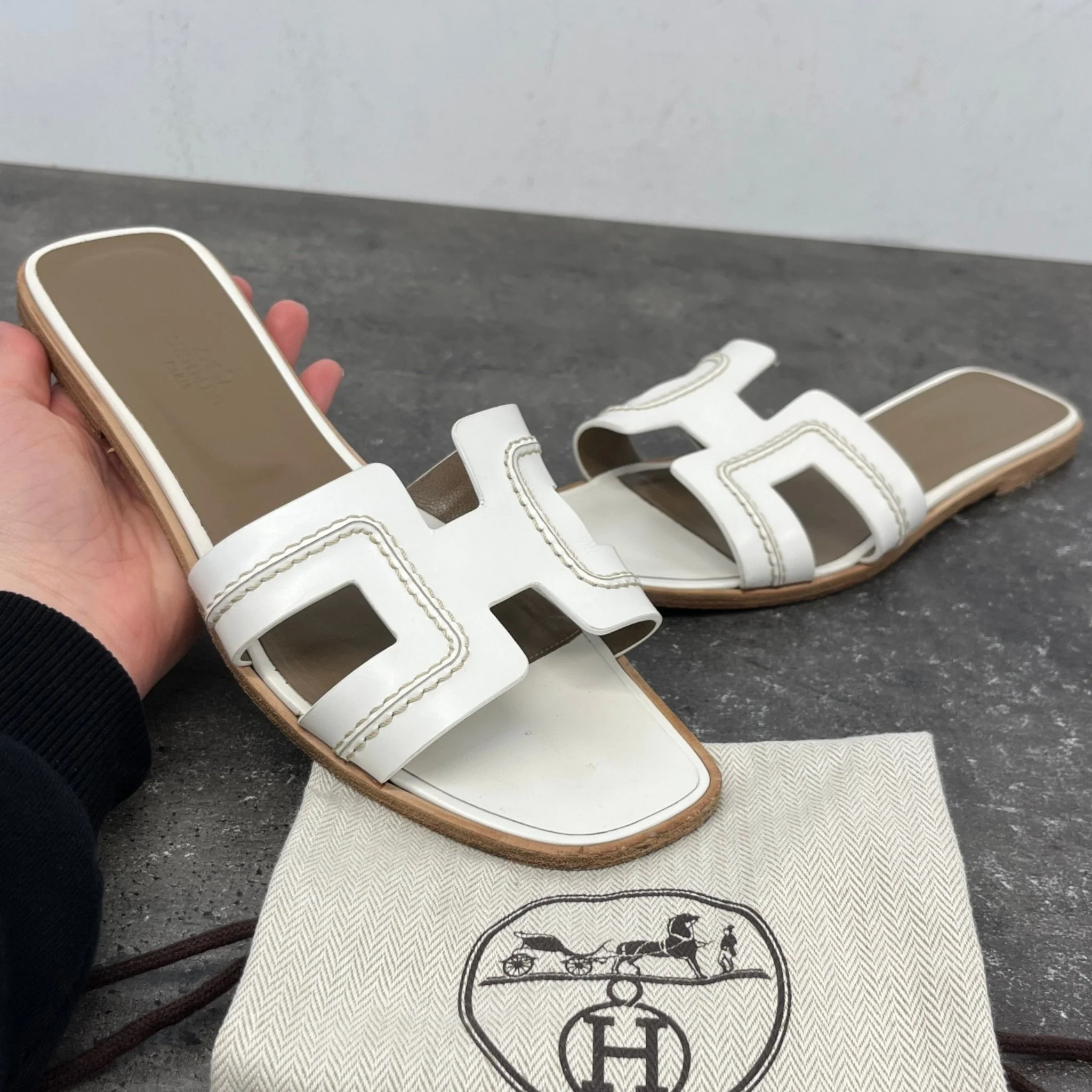 Women's Oran Slides White Size EU 40 / UK 7 - Image 11