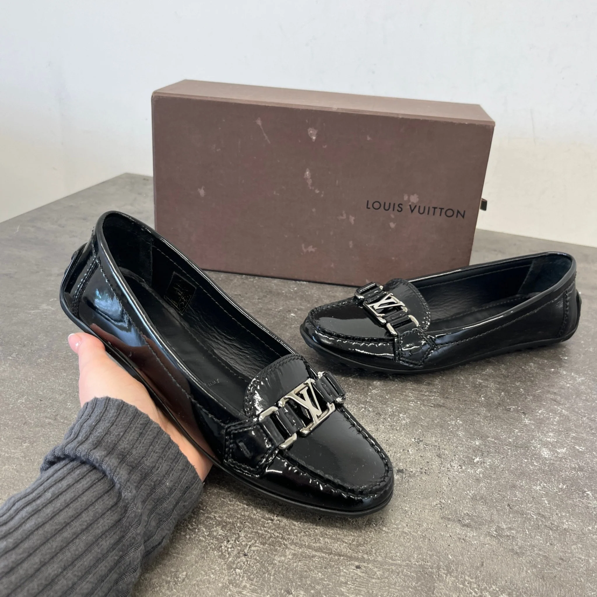 Women's Oxford Loafers Black Size EU 36 / UK 3 - Image 13