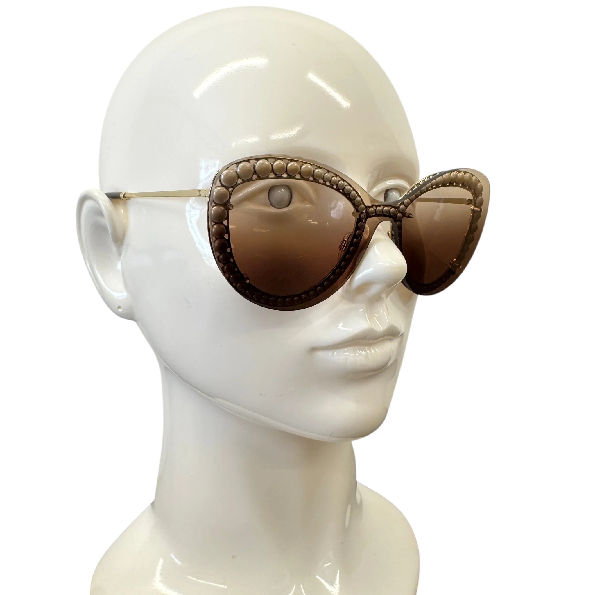 Women's Pear Frame Sunglasses Brown - Image 2