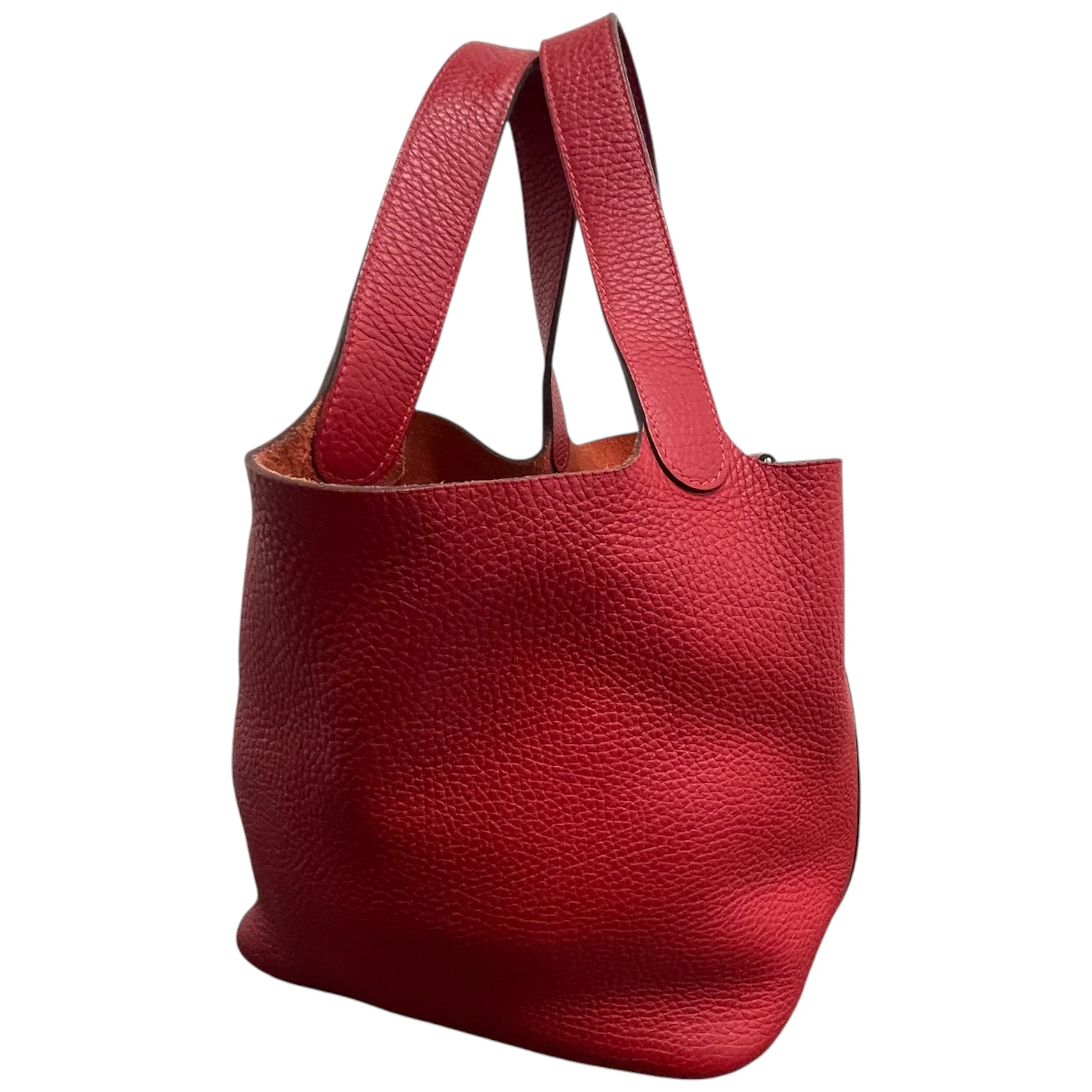 Women's Picotin 22 Clemence Bag Red - Image 10