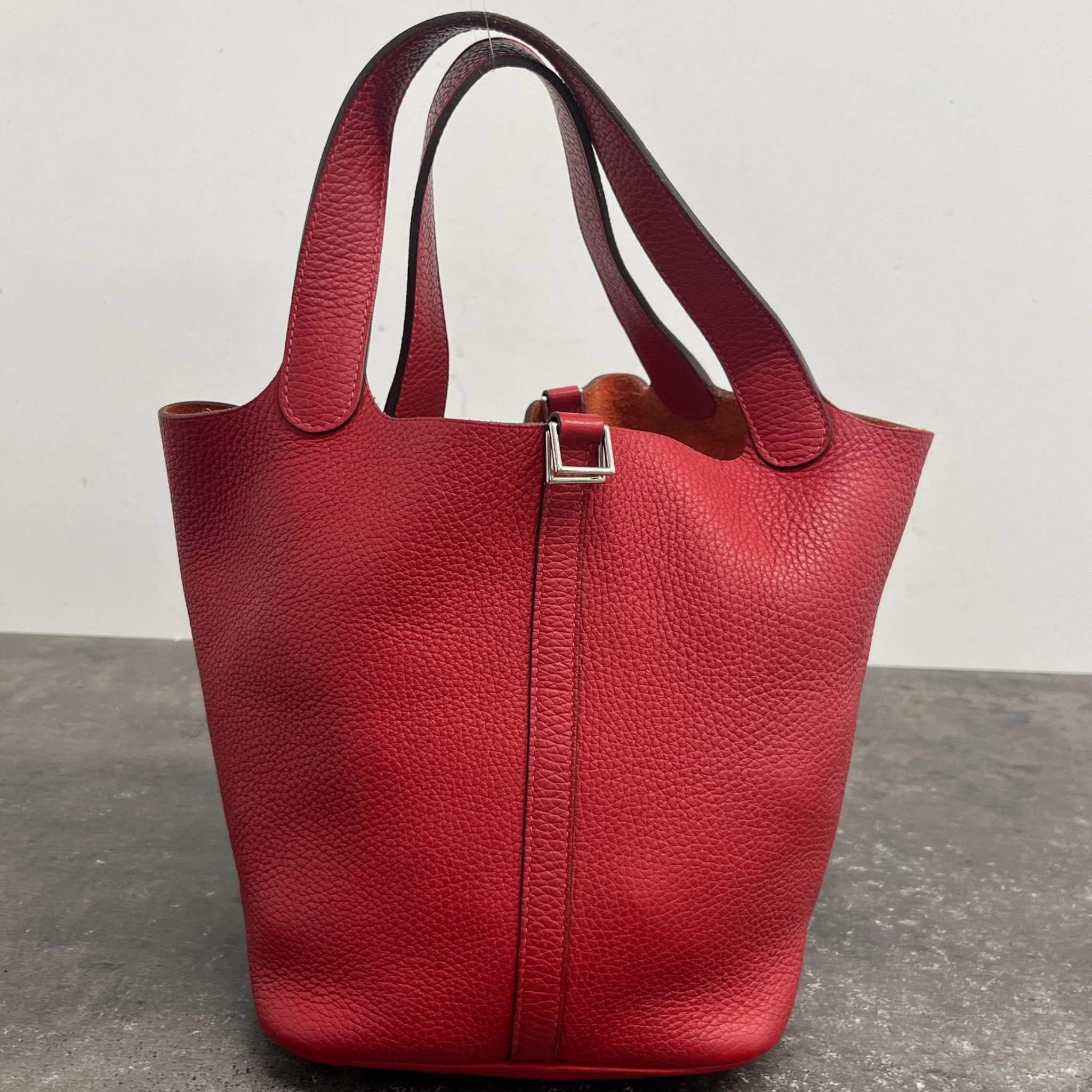 Women's Picotin 22 Clemence Bag Red - Image 13