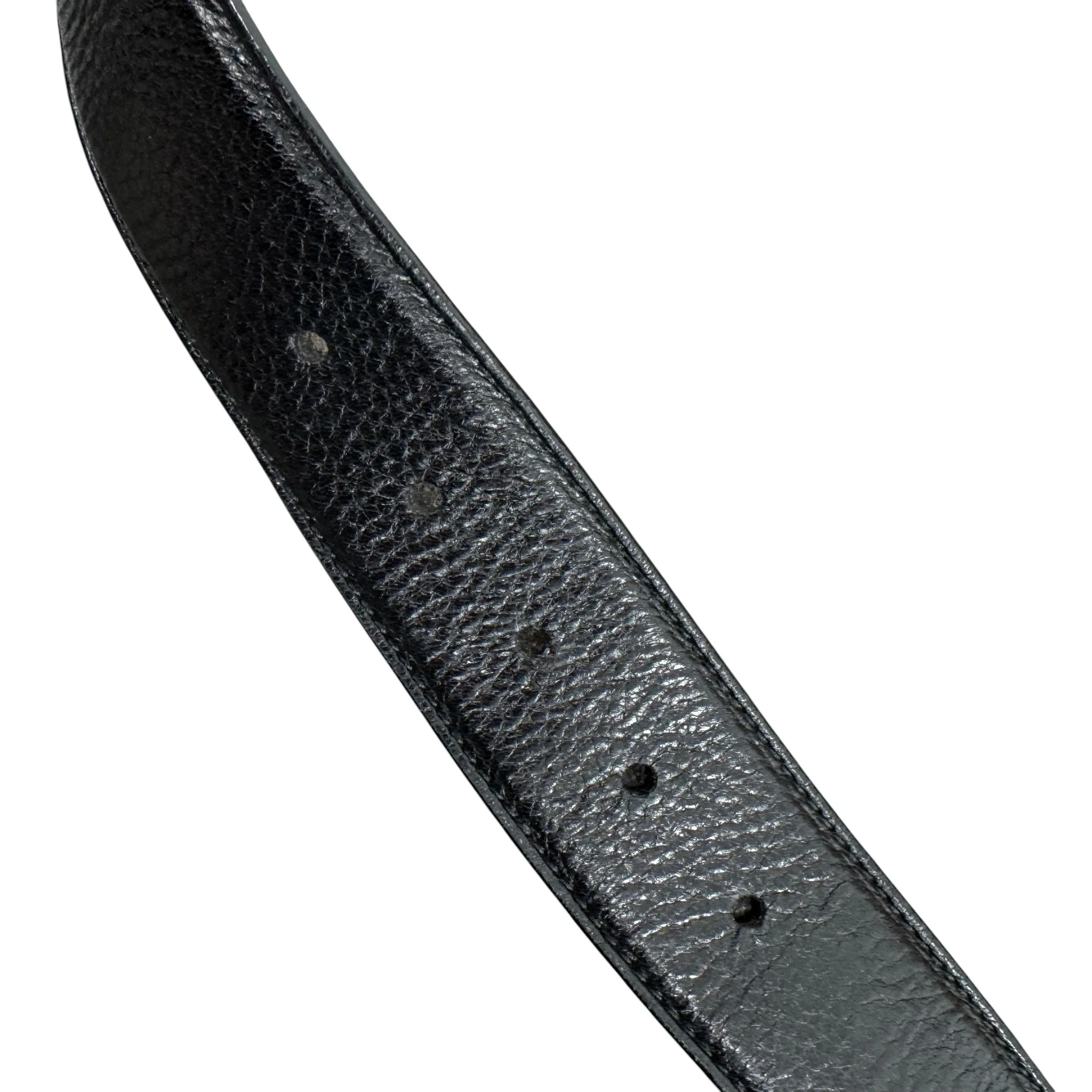 Women's Plaque Buckle Belt Black Size 95cm / UK 14 - Image 8
