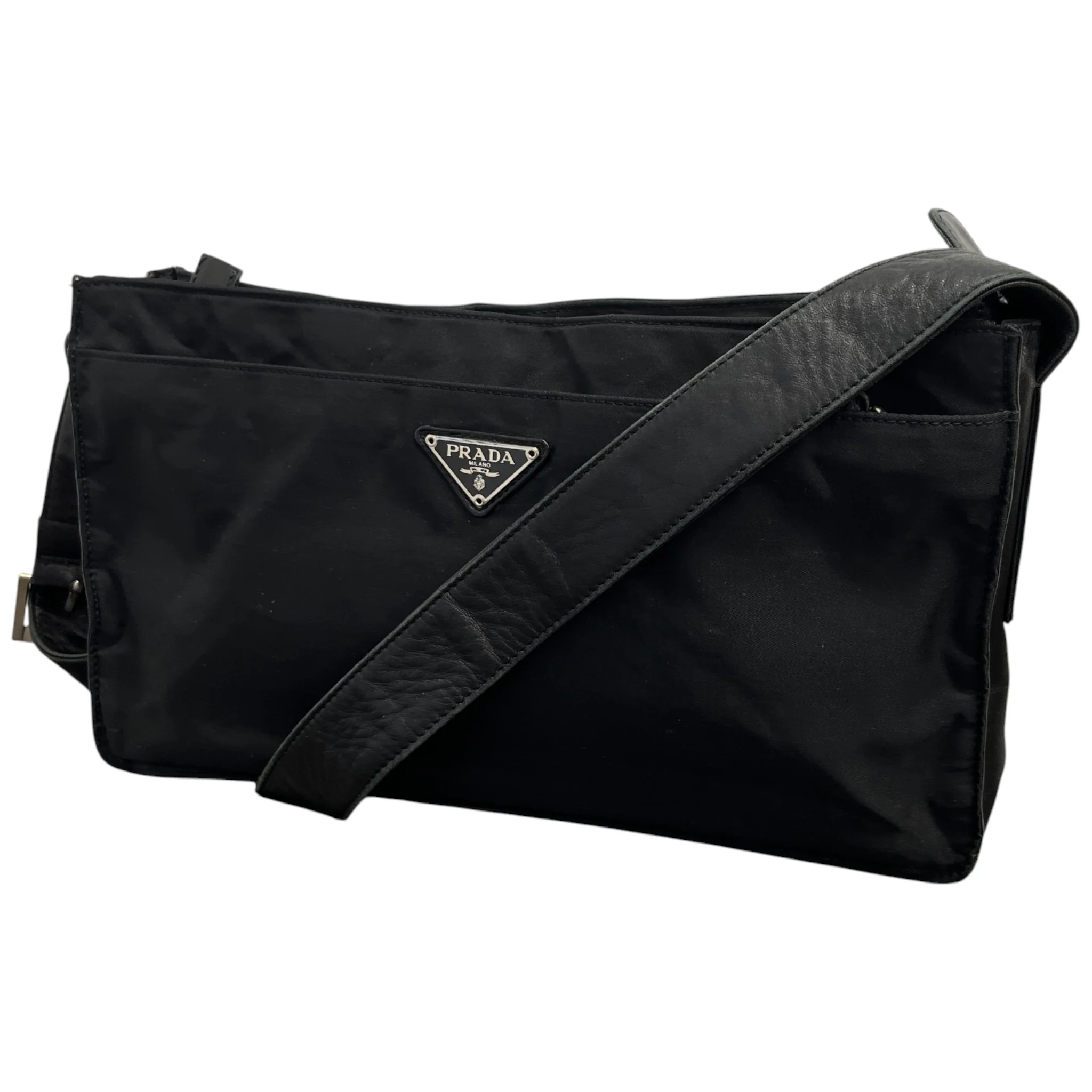 Women's Plaque Logo Bag Black - Image 4