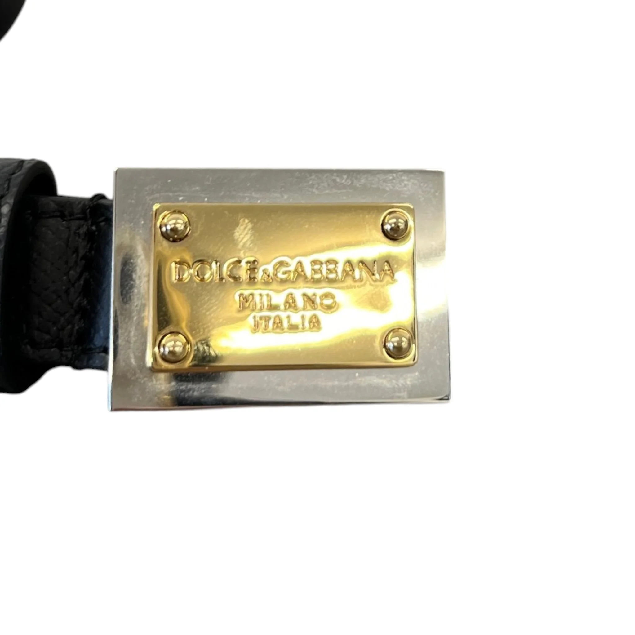 Women's Plaque Logo Belt Black Size Waist 40" - Image 5