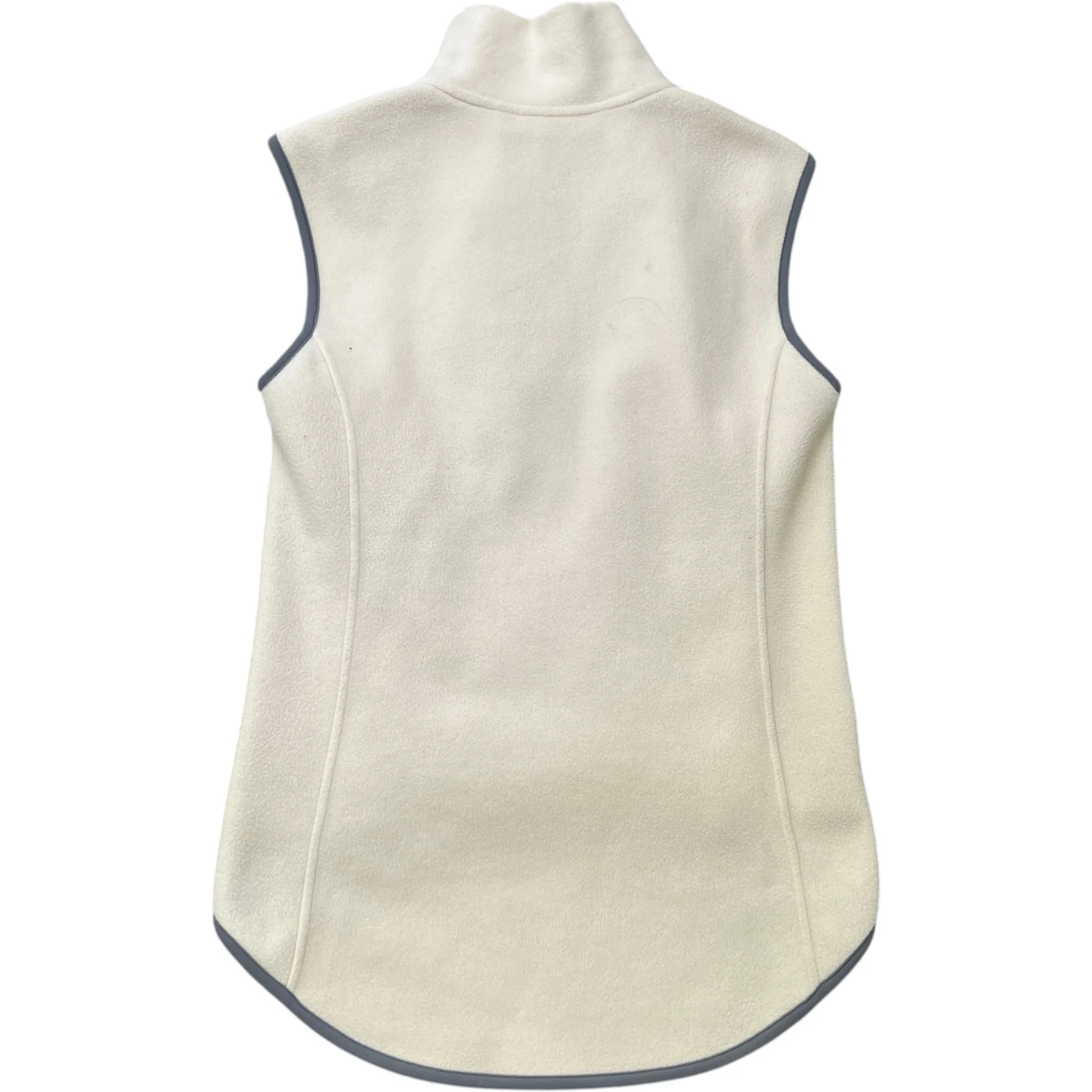Women's Plaque Logo Gilet Beige Size M - Image 2