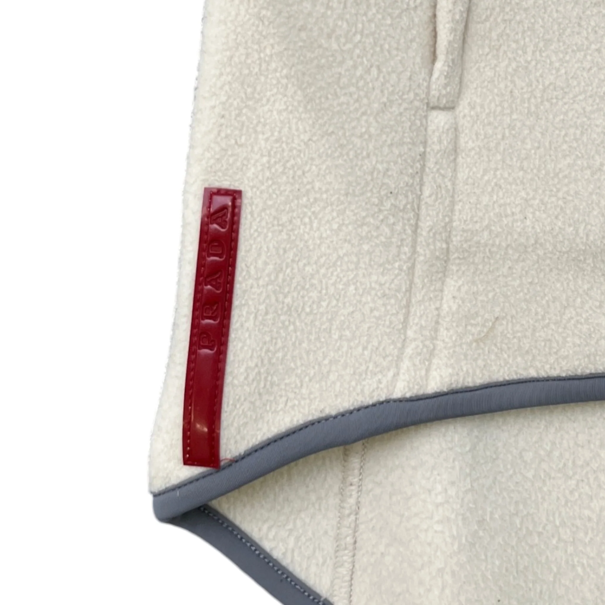 Women's Plaque Logo Gilet Beige Size M - Image 5