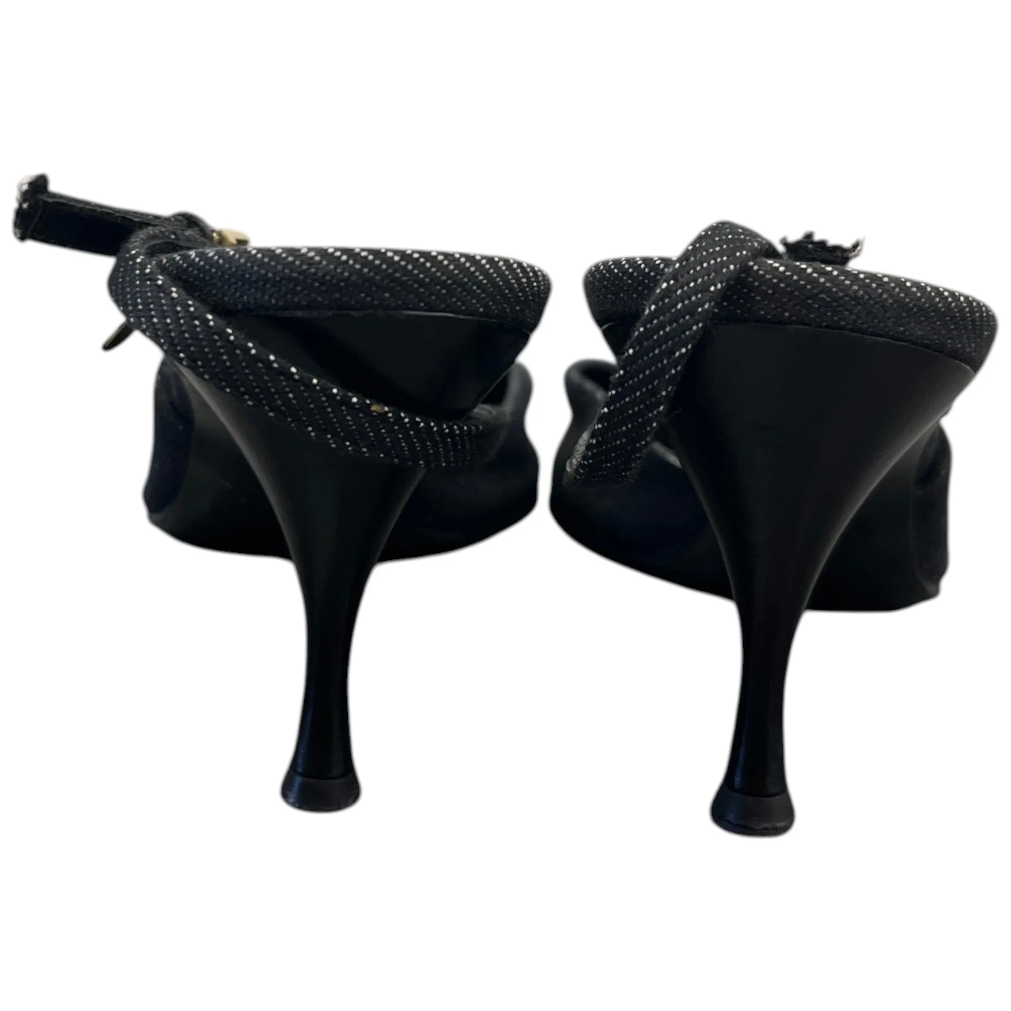Women's Pointed Toe Slingbacks Heels Black Size EU 38.5 / UK 5.5 - Image 7