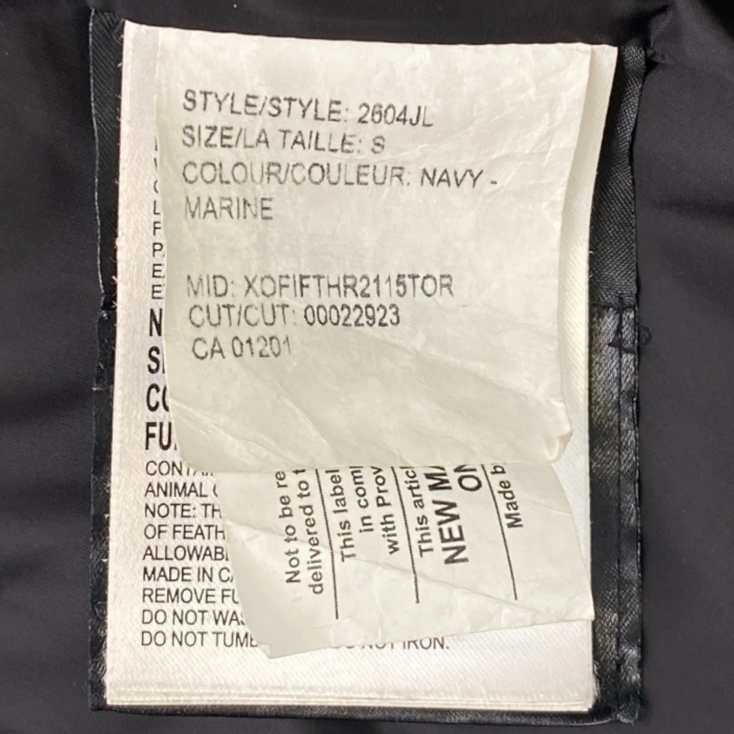 Women's Portland Parka Down Jacket Navy Size S - Image 7