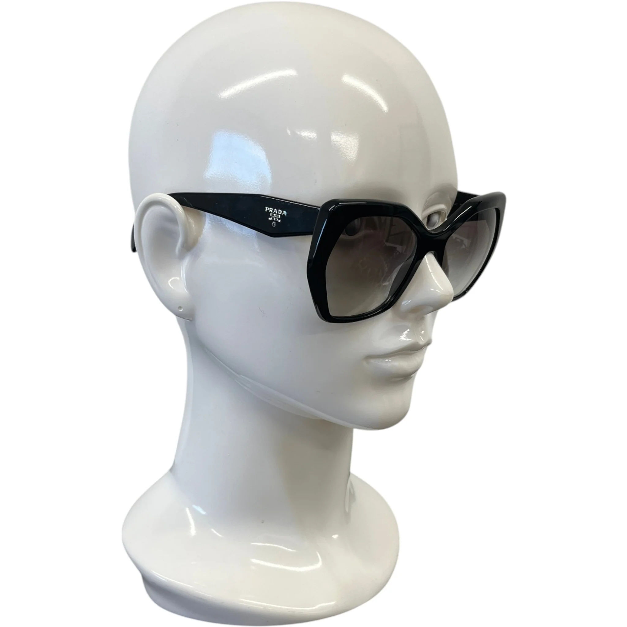 Women's Pr 16Ws Irregular Sunglasses Black - Image 3