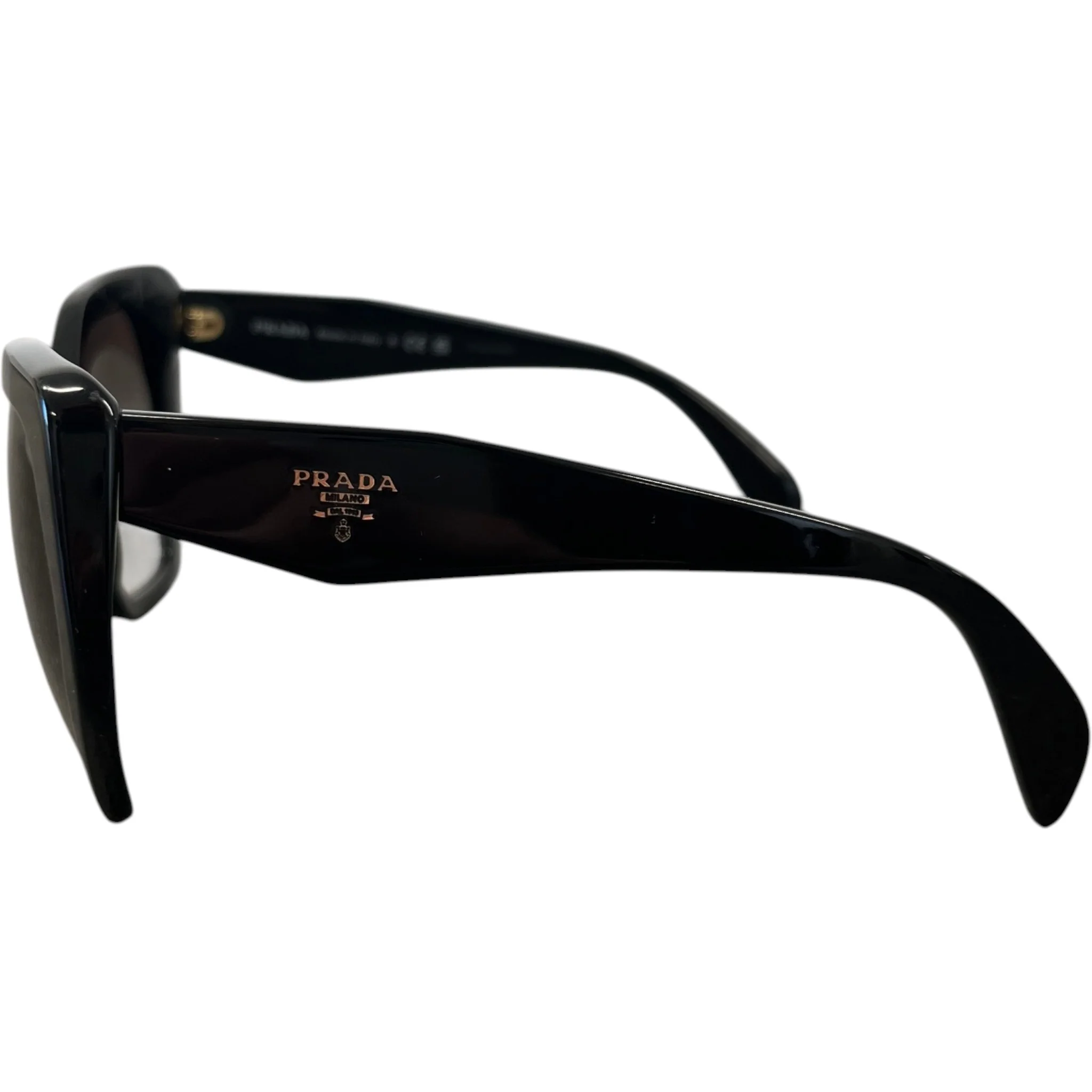 Women's Pr 16Ws Irregular Sunglasses Black - Image 6