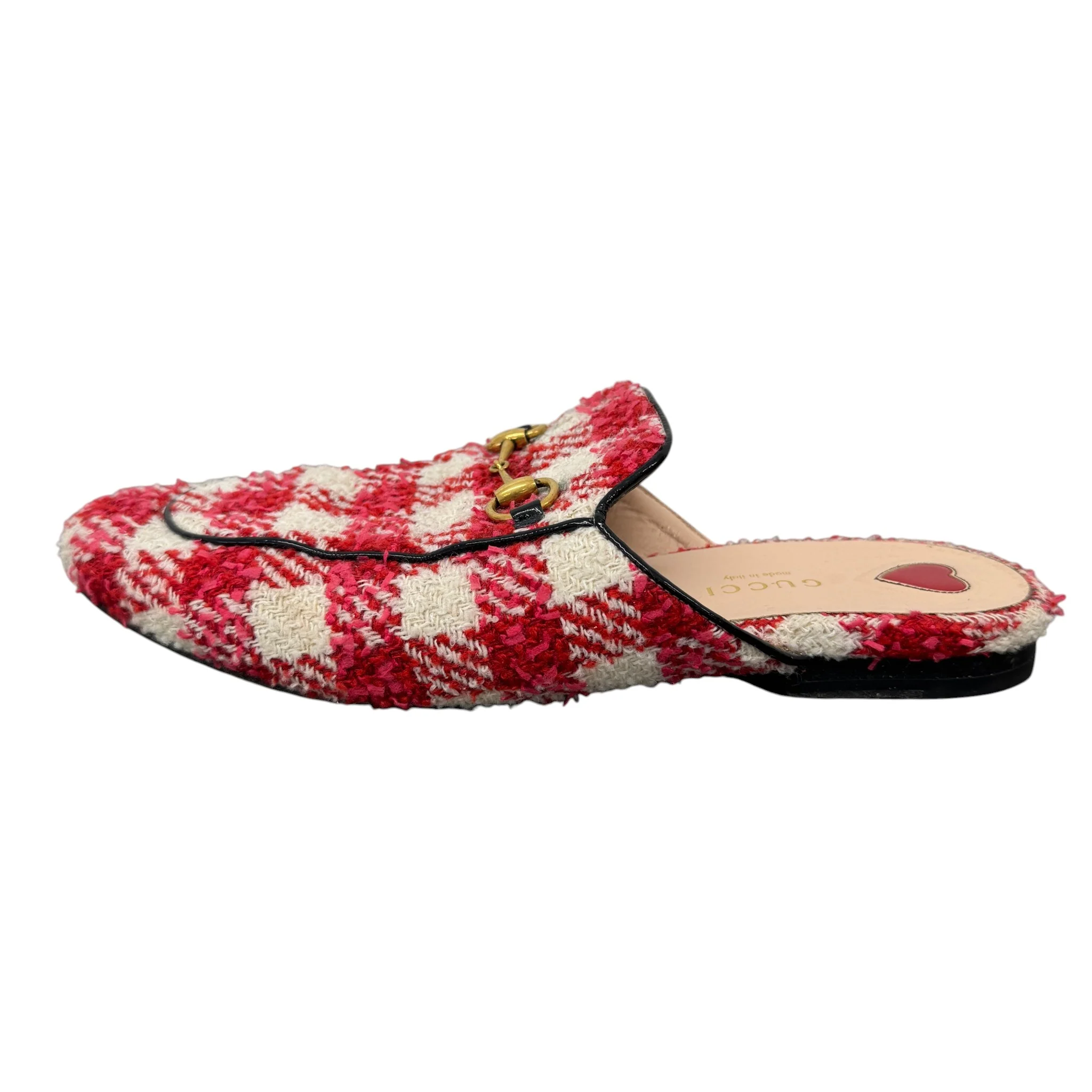 Women's Princetown Tweed Low Trainers Red Size EU 38.5 / UK 5.5 - Image 4