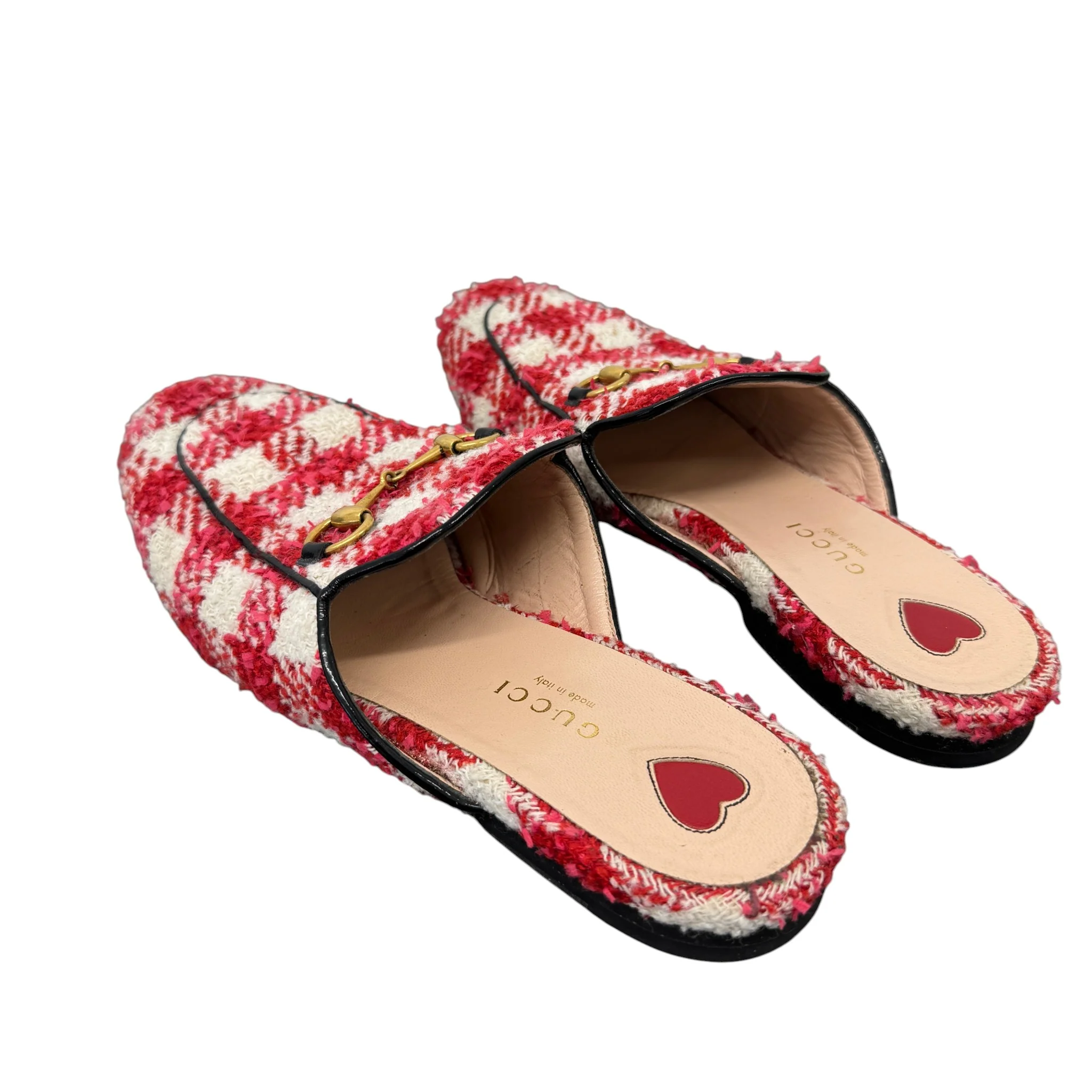 Women's Princetown Tweed Low Trainers Red Size EU 38.5 / UK 5.5 - Image 8