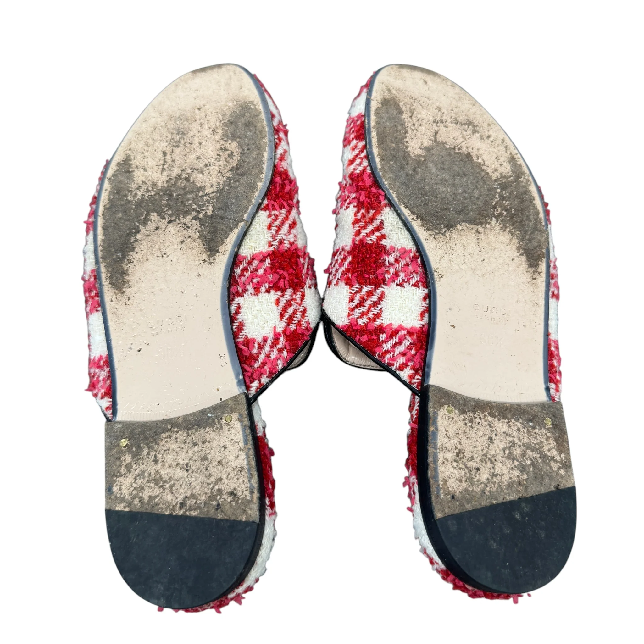 Women's Princetown Tweed Low Trainers Red Size EU 38.5 / UK 5.5 - Image 9