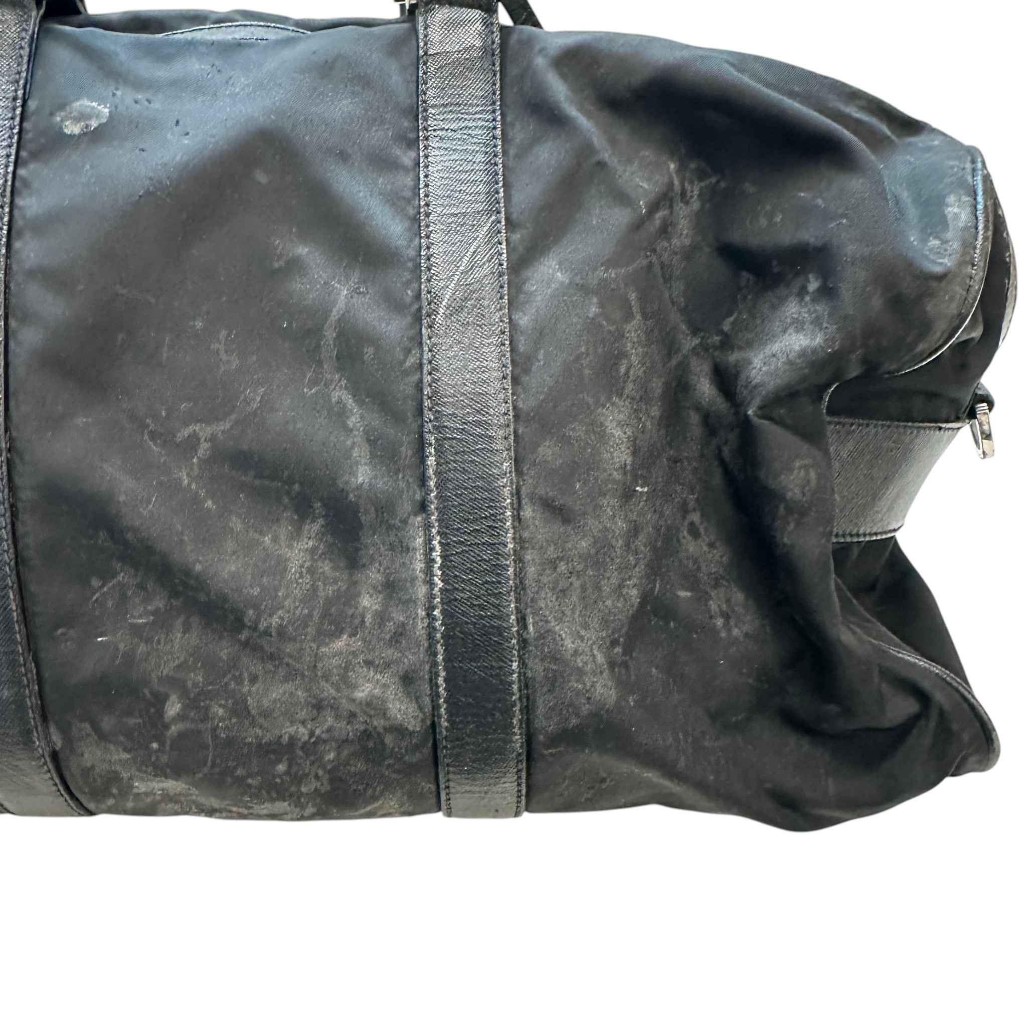 Women's Re-Nylon Plaque Logo Bag Black - Image 12