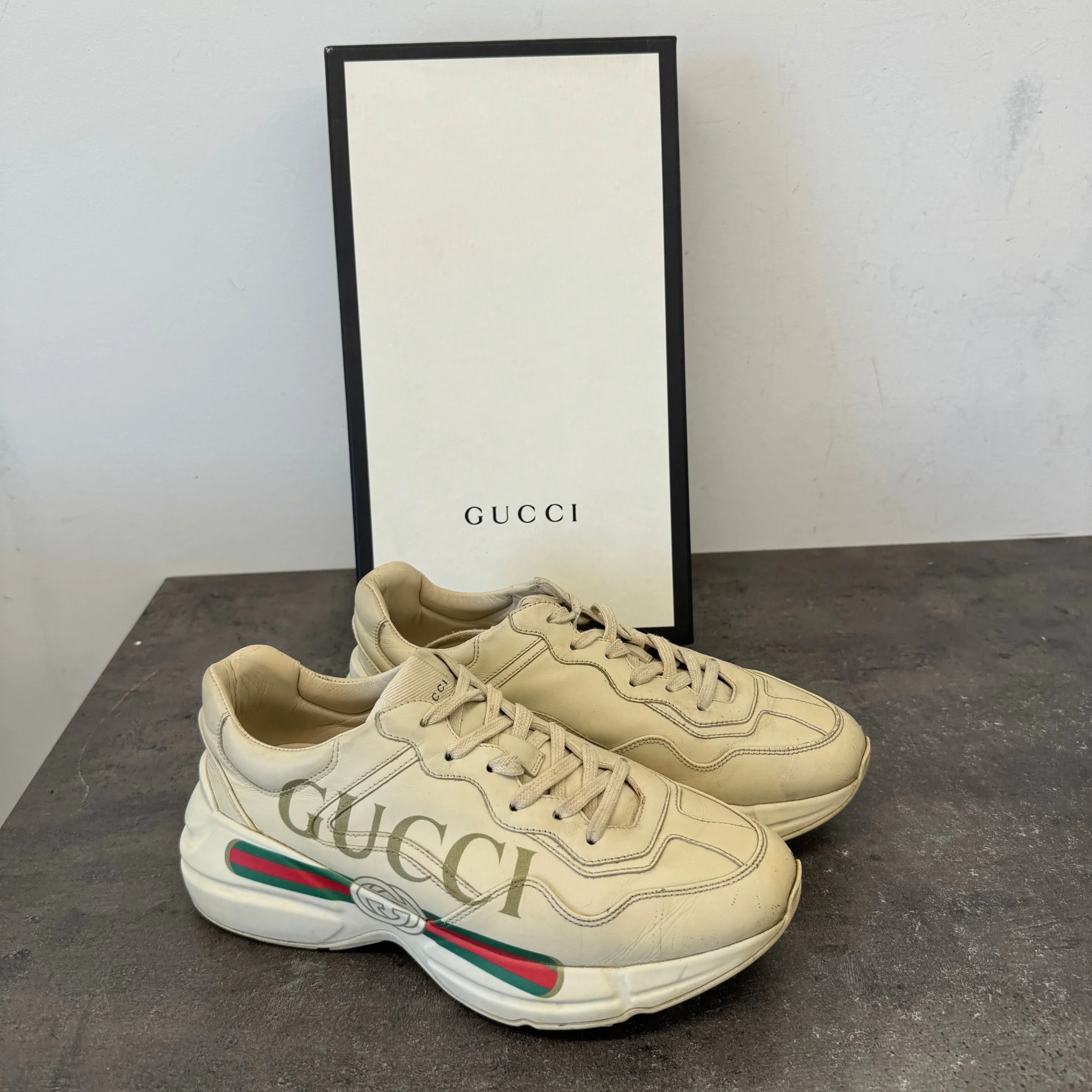 Women's Rhyton Low Trainers Beige Size EU 39 / UK 6 - Image 11