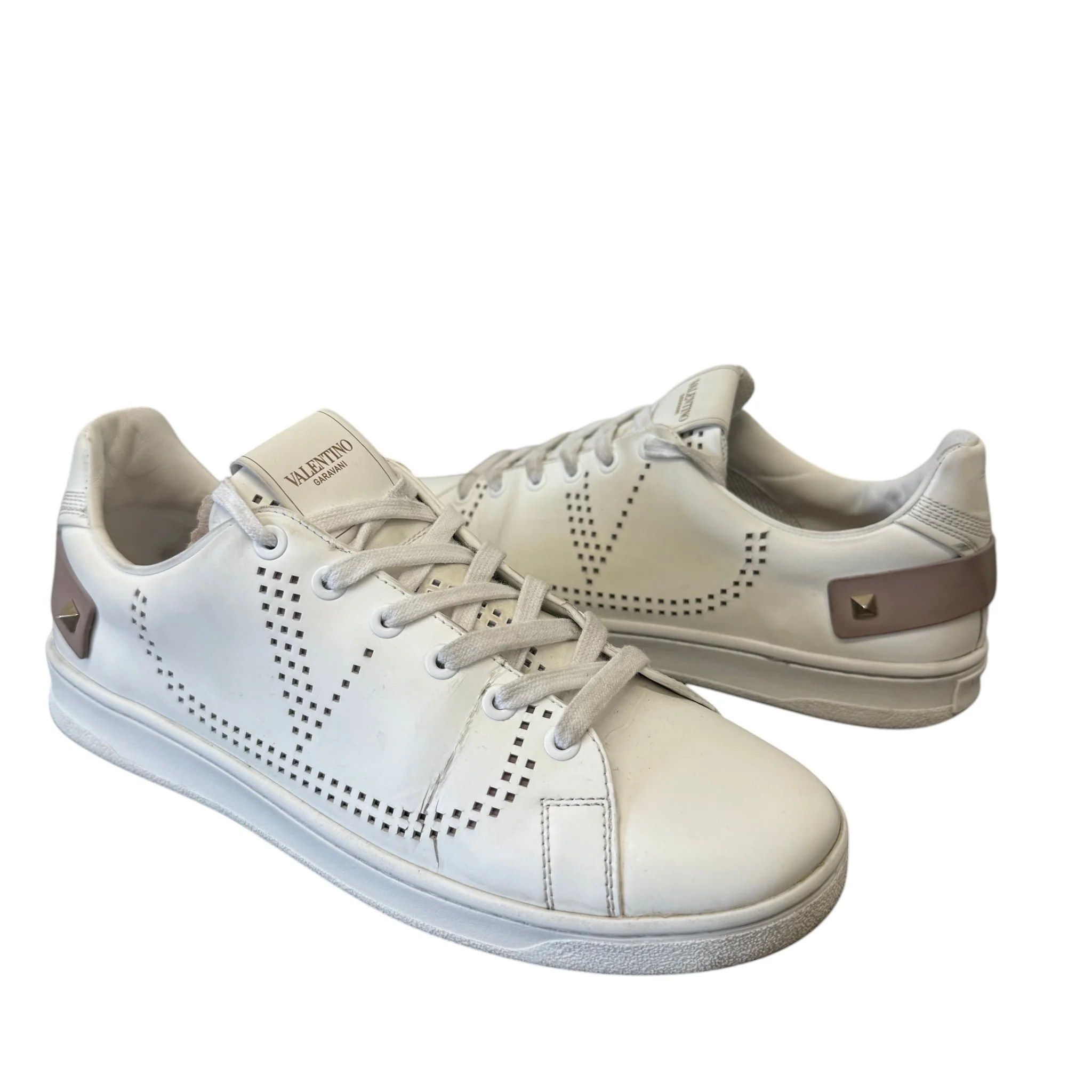 Women's Rockstud Low Trainers White Size EU 39 / UK 6 - Image 3