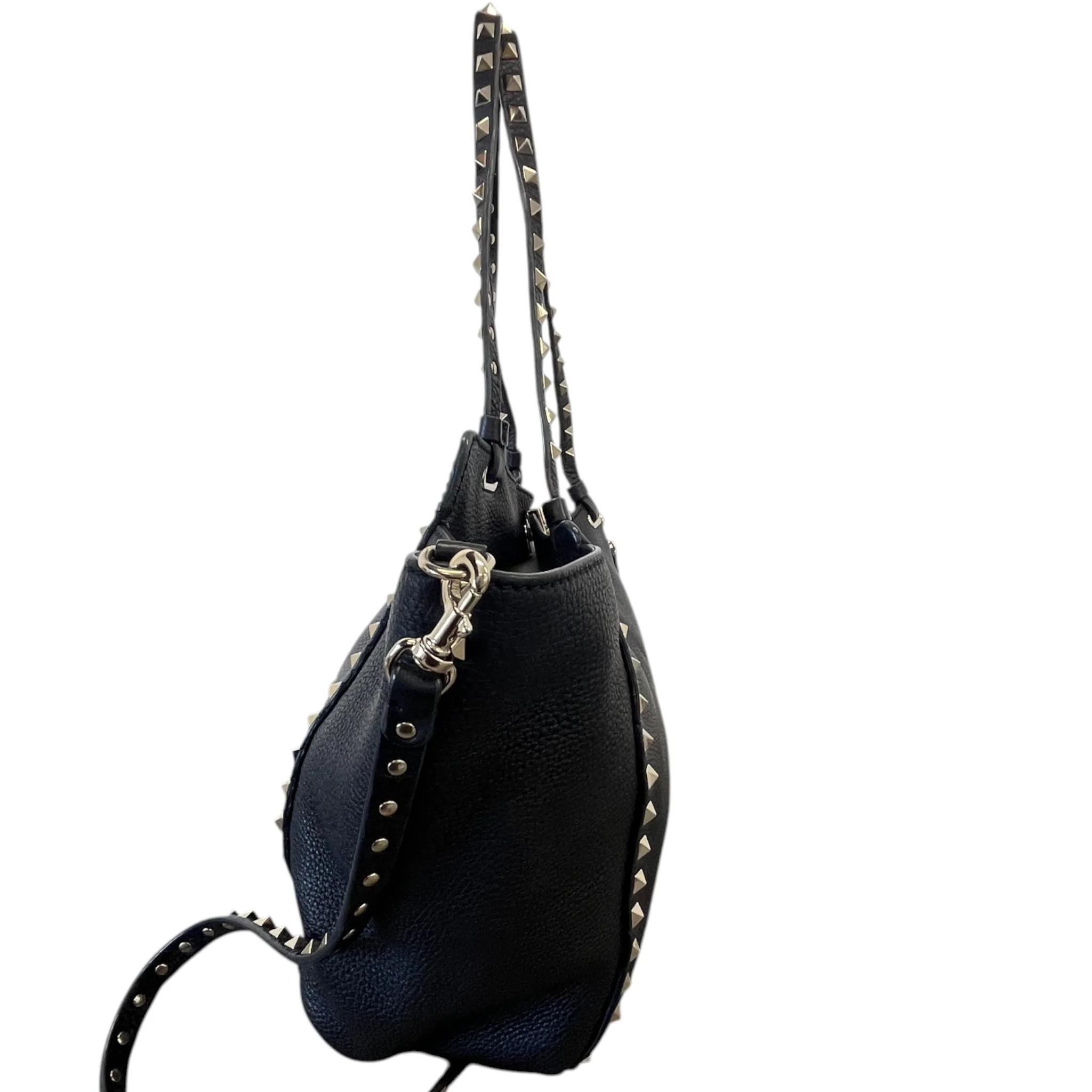 Women's Rockstud Medium Tote Bag Black - Image 6