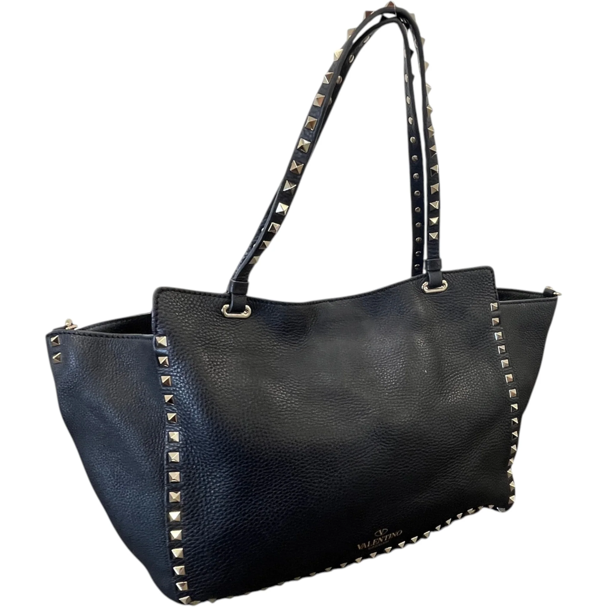 Women's Rockstud Medium Tote Bag Black - Image 8