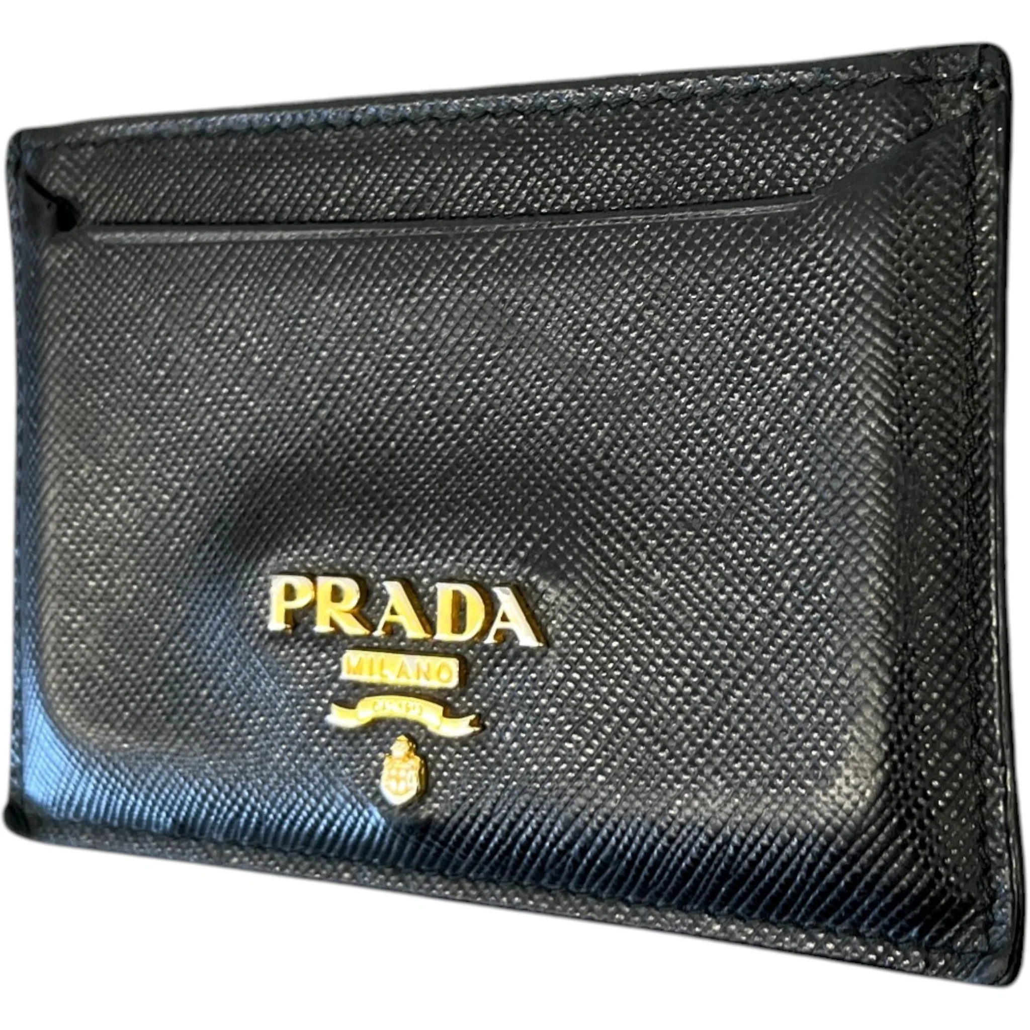 Women's Saffiano Card Holder Black - Image 4