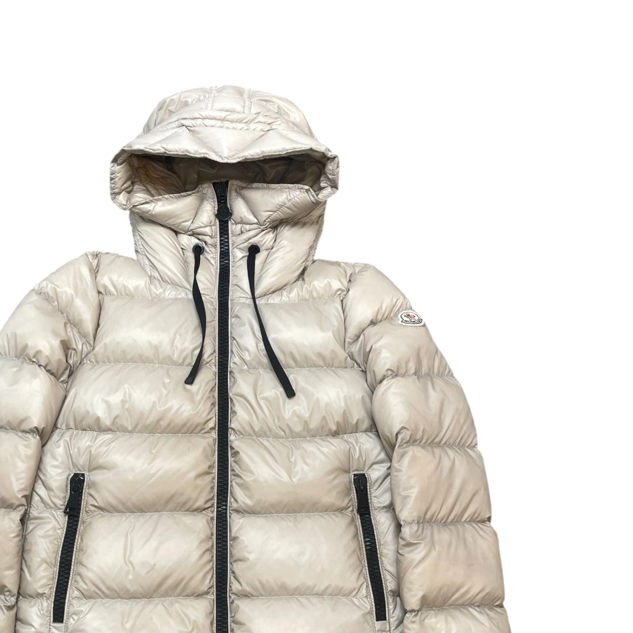 Women's Serinde Down Jacket Beige Size 1 / UK 10 - Image 3