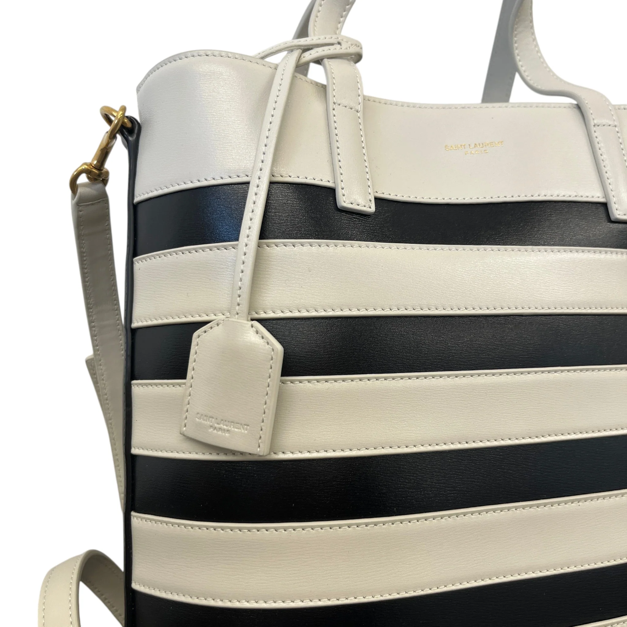 Women's Shopping Toy In Leather Bag Black - Image 10
