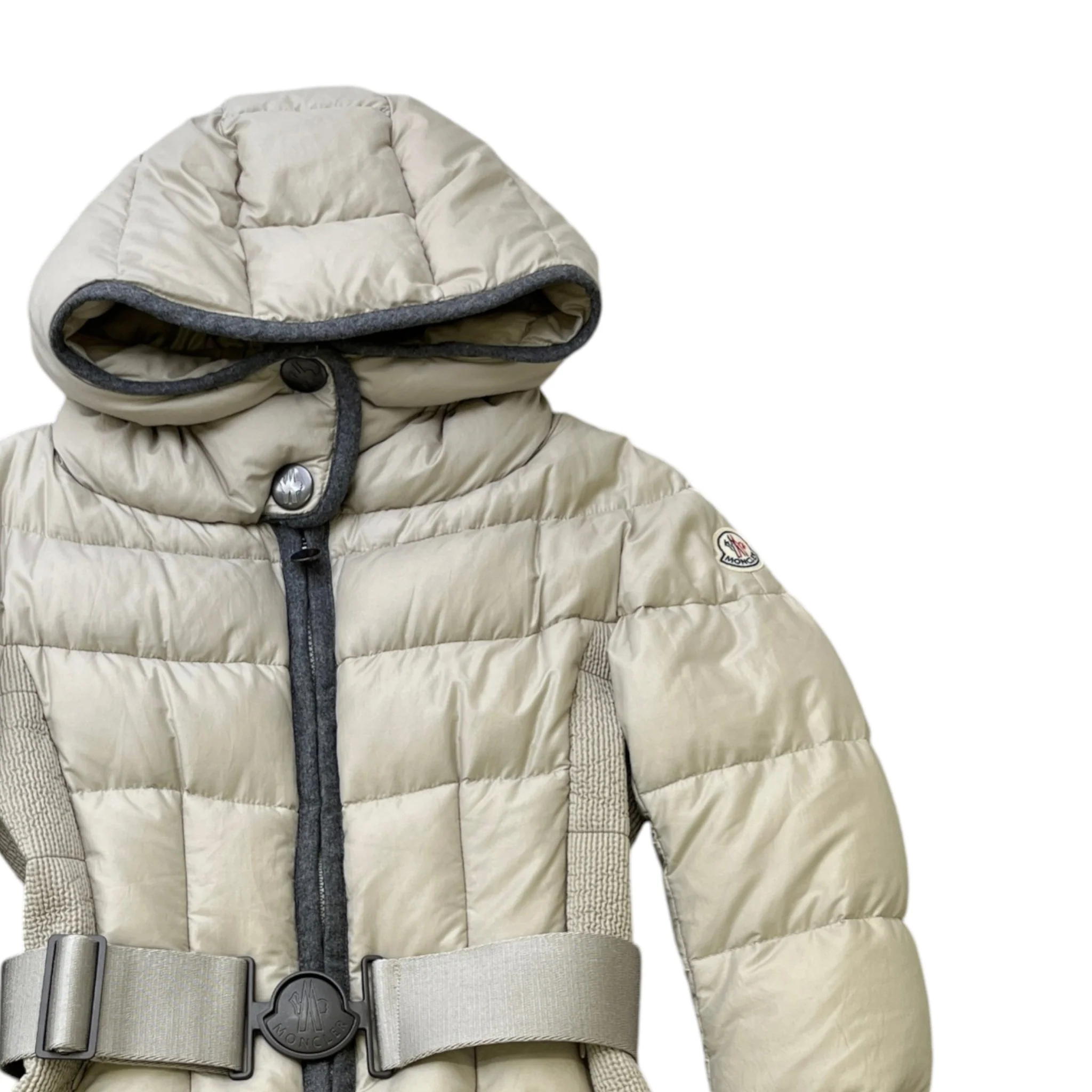 Women's Signac Down Jacket Beige Size 0/XS - Image 3