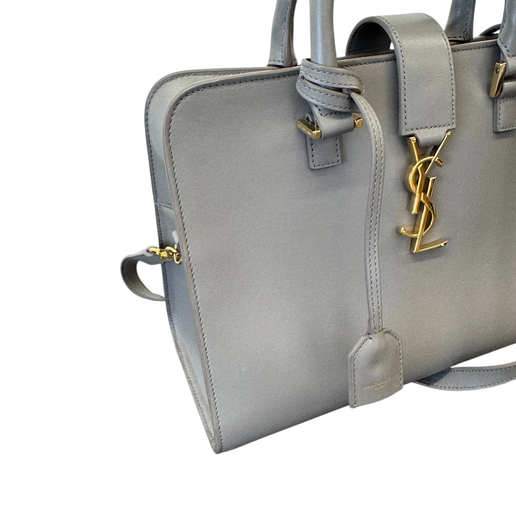 Women's Small Cabas Handbag Grey - Image 8