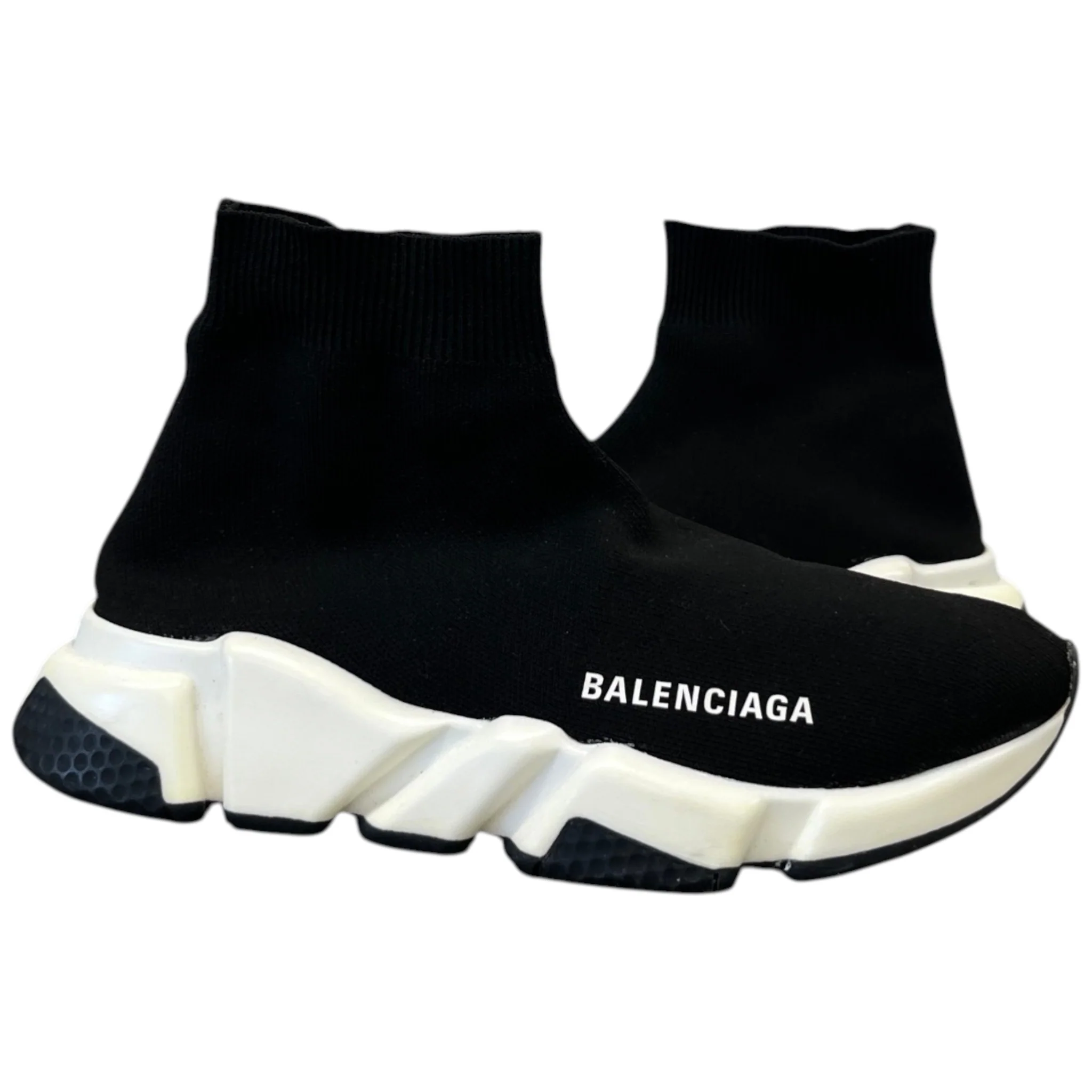 Women's Sock Runners High Trainers Black Size EU 36 / UK 3 - Image 3