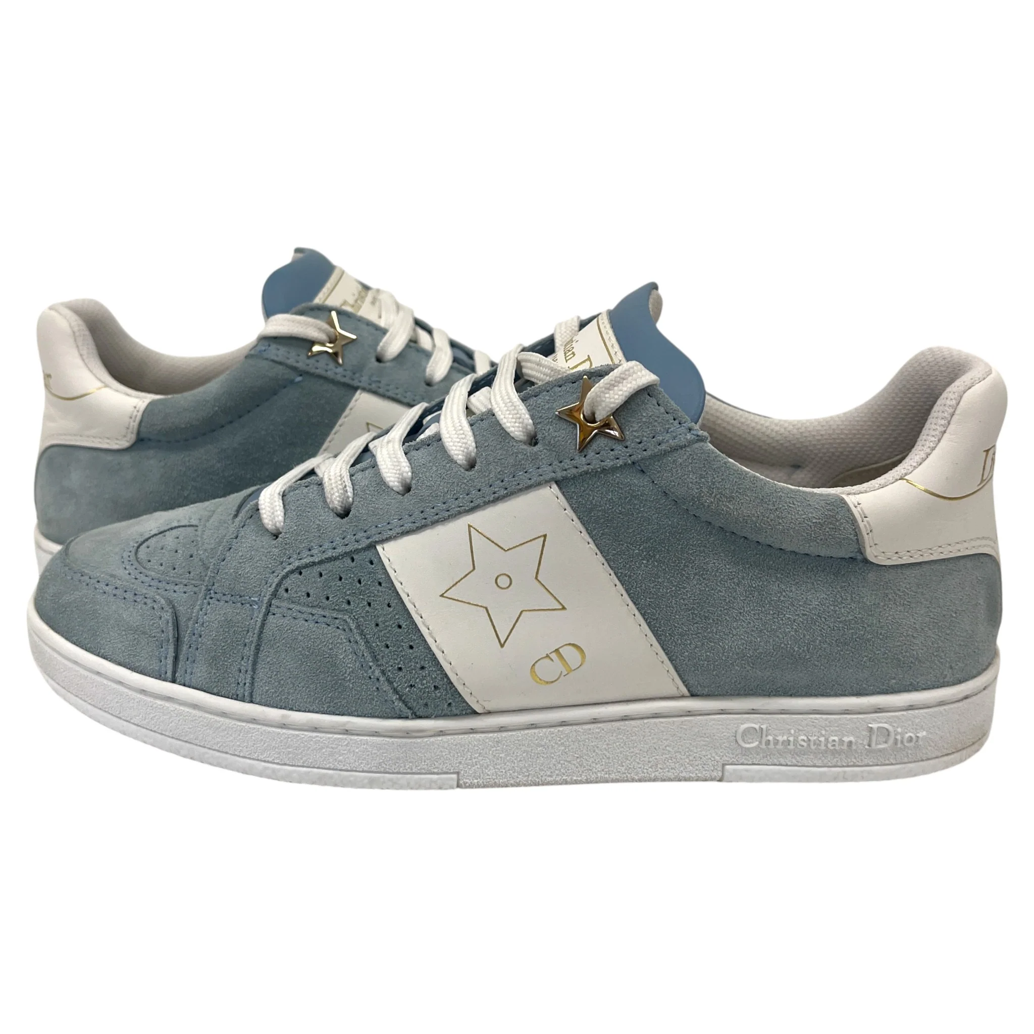 Women's Star Low Trainers Blue Size EU 35 / UK 2 - Image 3
