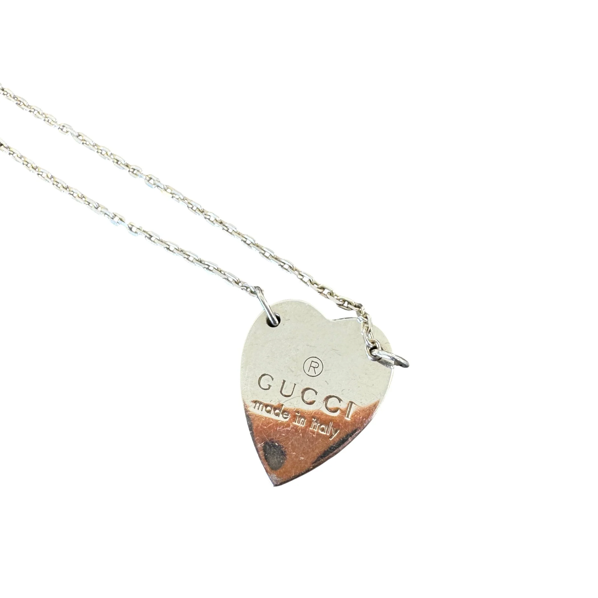 Women's Trademark Heart Necklace Silver - Image 3