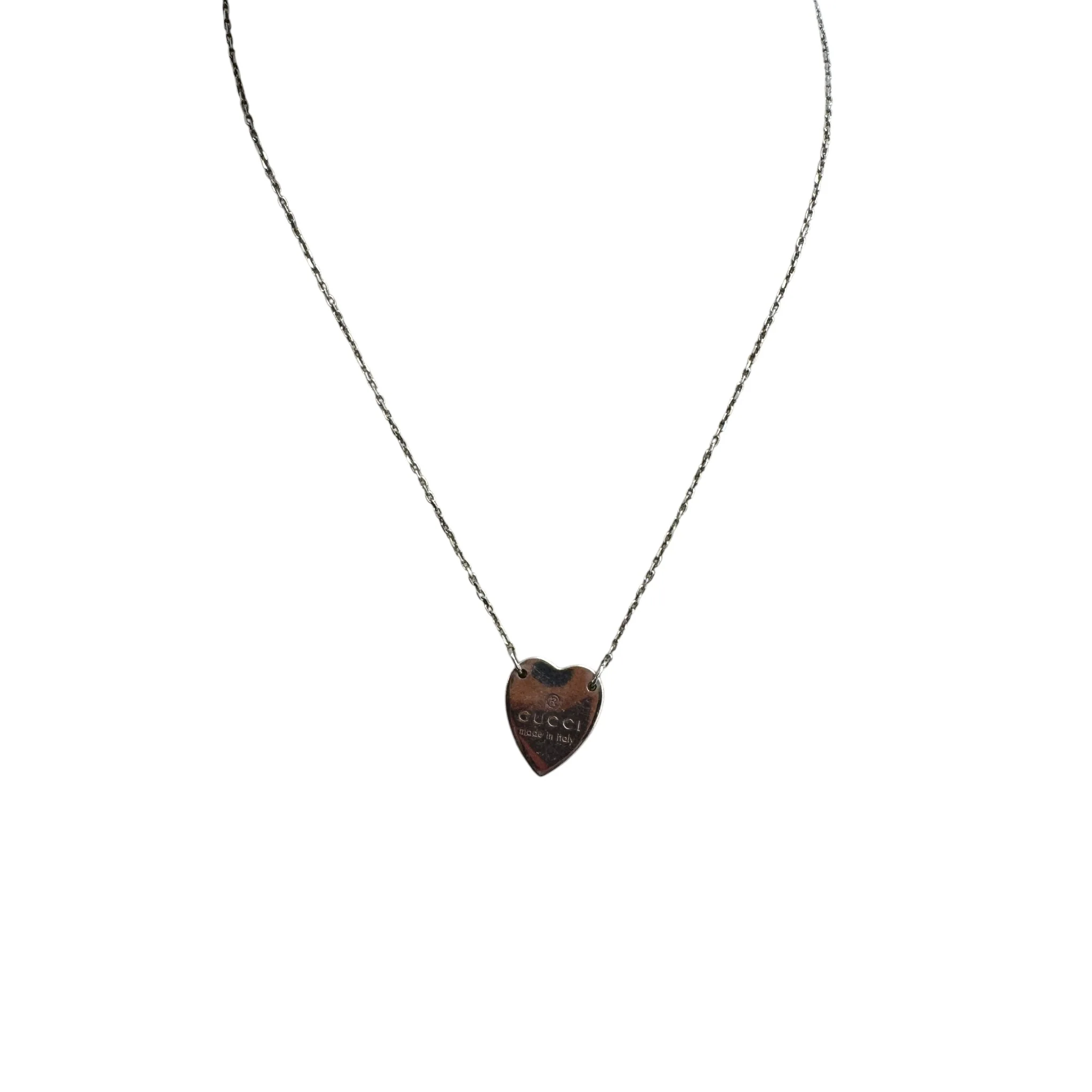 Women's Trademark Heart Necklace Silver - Image 5