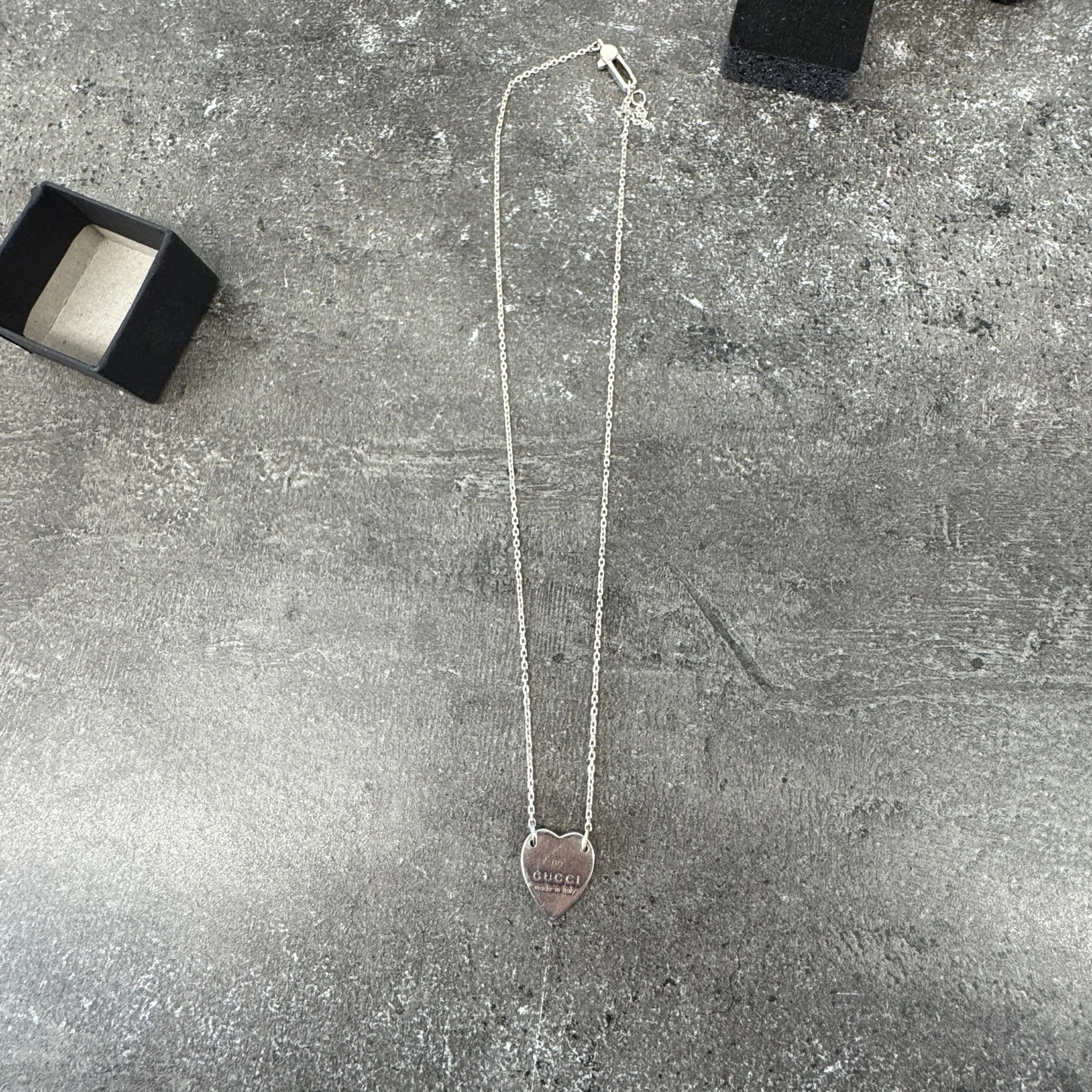 Women's Trademark Heart Necklace Silver - Image 7