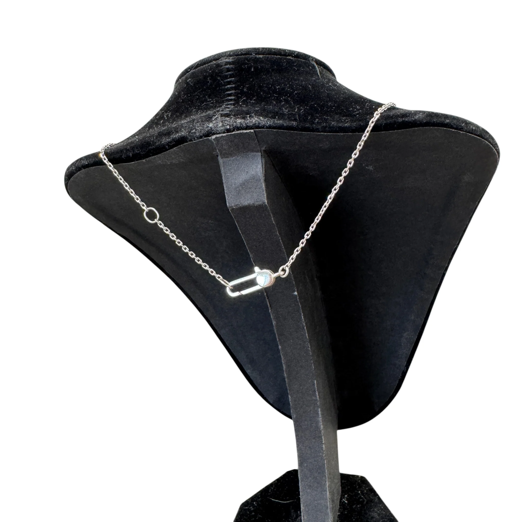 Women's Trademark Heart Pendant Necklace Silver - Image 4
