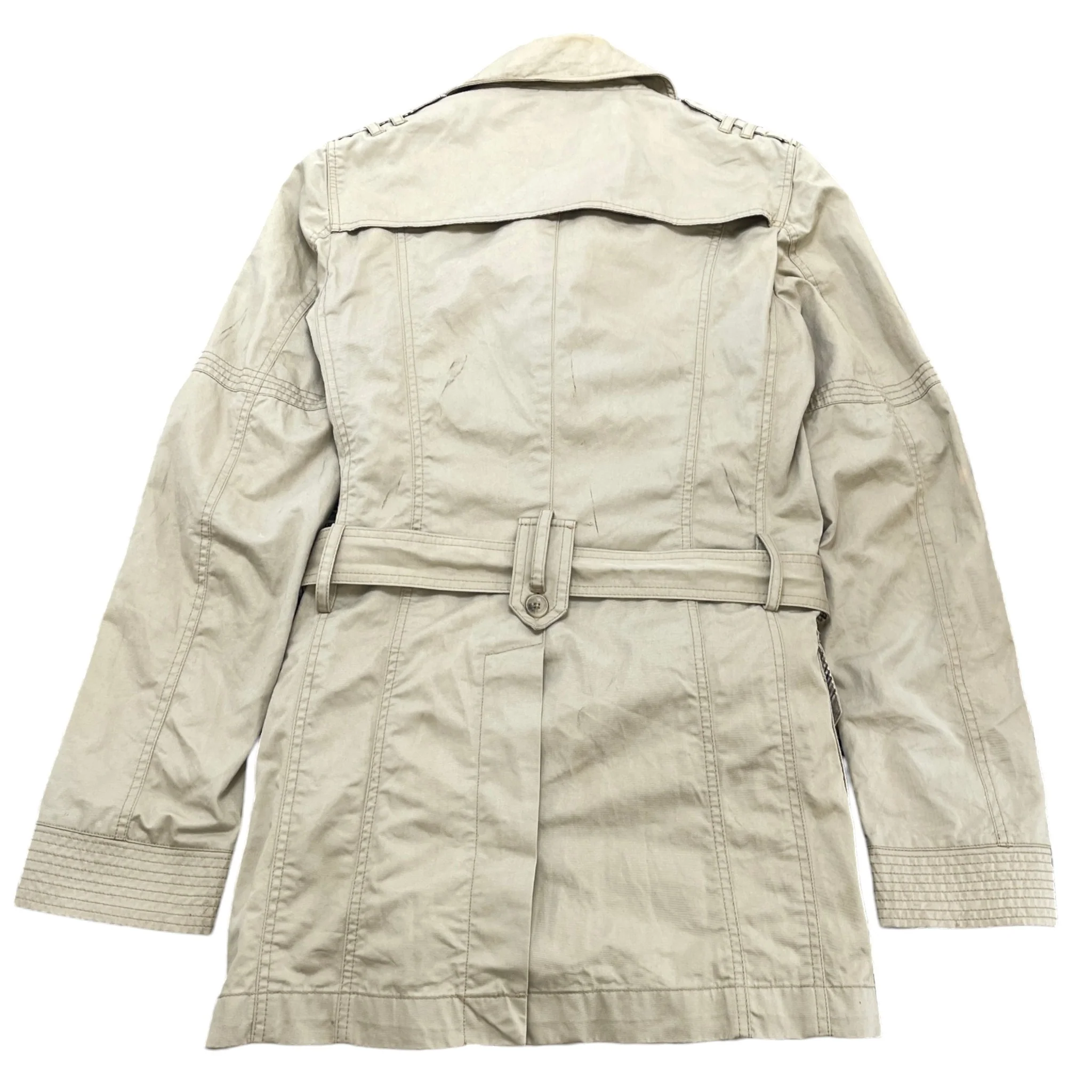 Women's Trench Coat Jacket Beige Size 44 / UK 12 - Image 2