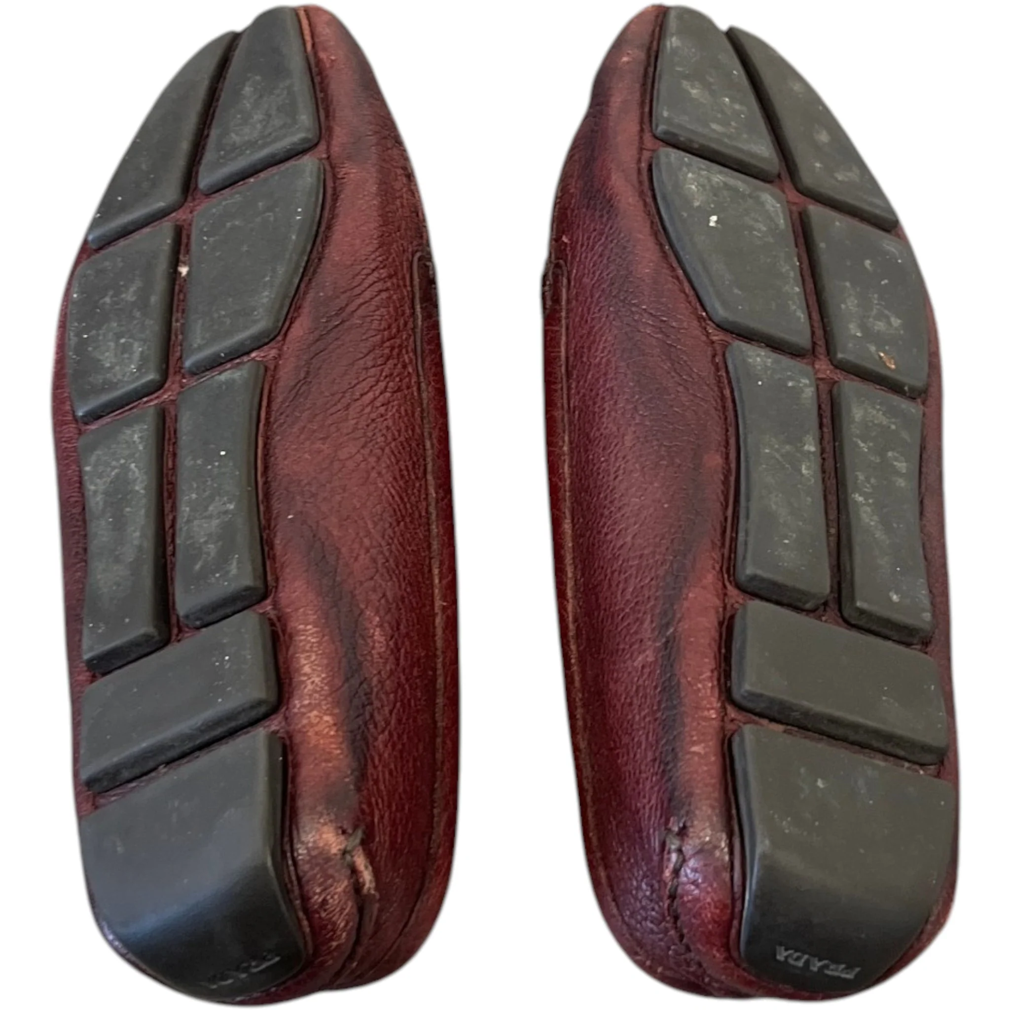 Women's Triangle Logo Loafers Burgundy Size EU 37 / UK 4 - Image 11