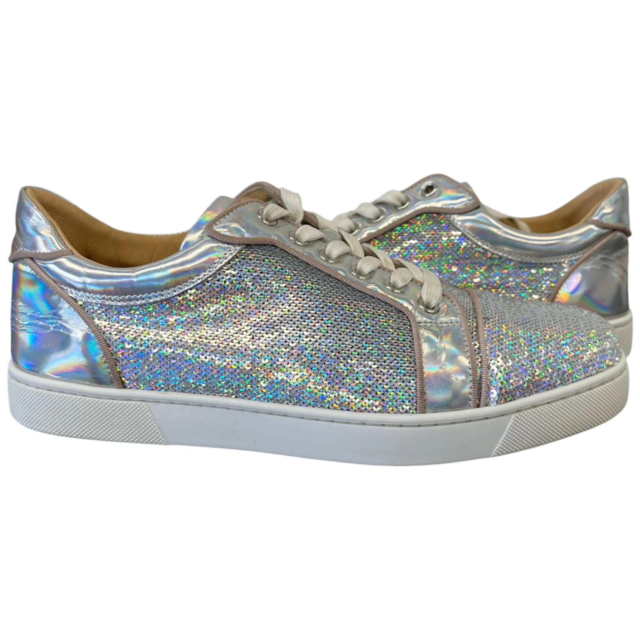 Women's Viera Orlato Flat Pail Low Trainers Silver Size EU 40 / UK 7 - Image 3