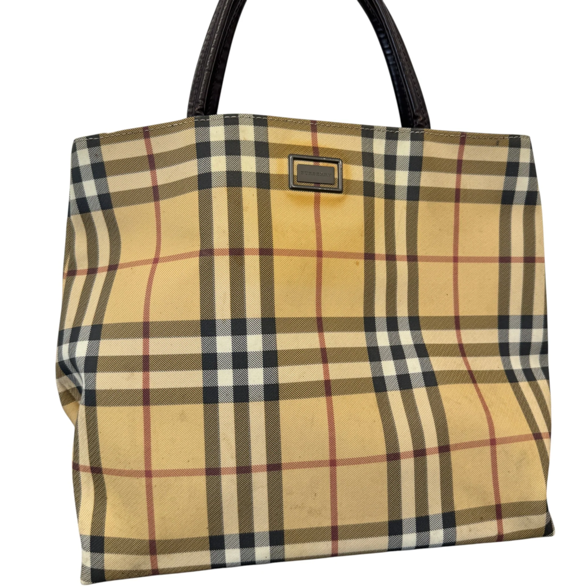 Women's Vintage Check Bag Beige - Image 8