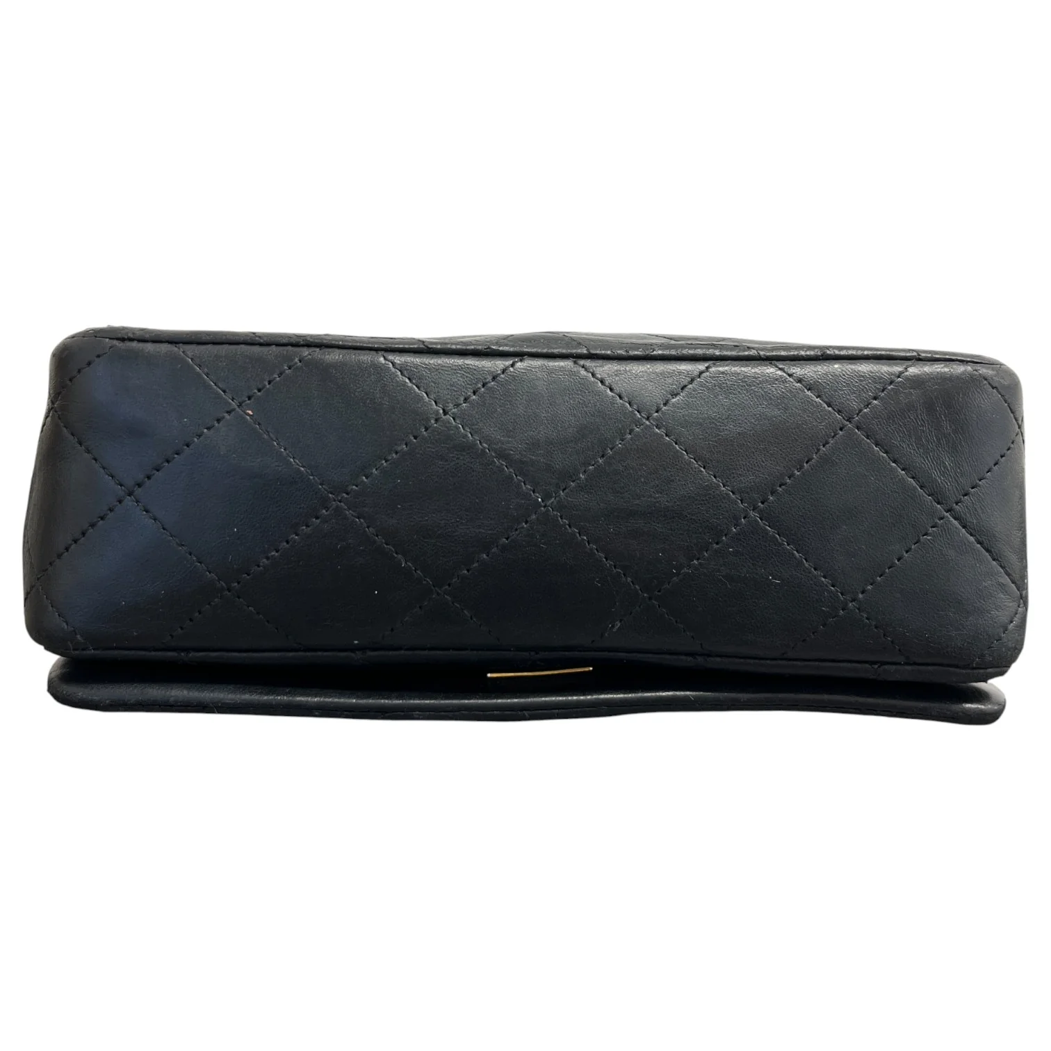 Women's Vintage Classic Single Full Flap Lambskin Bag Black - Image 10