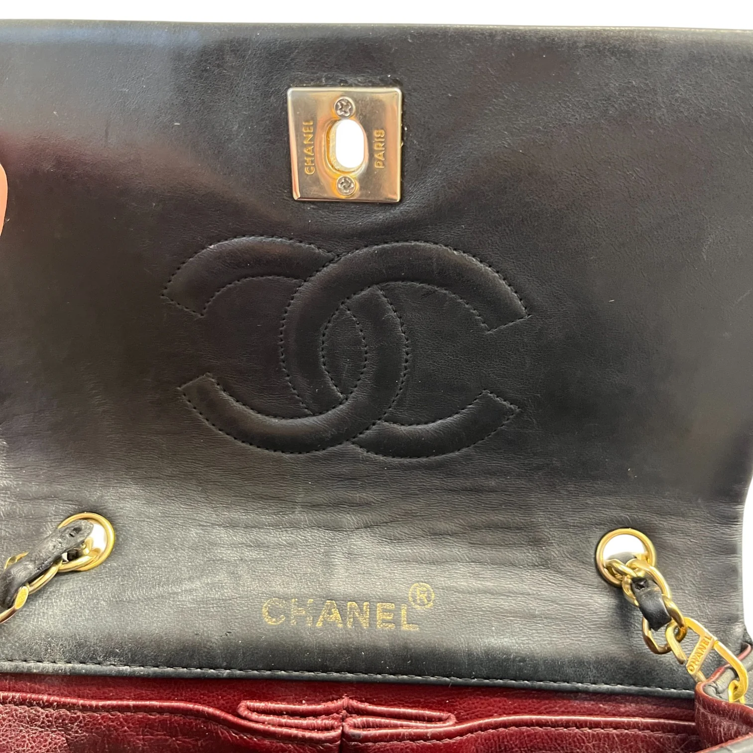 Women's Vintage Classic Single Full Flap Lambskin Bag Black - Image 11