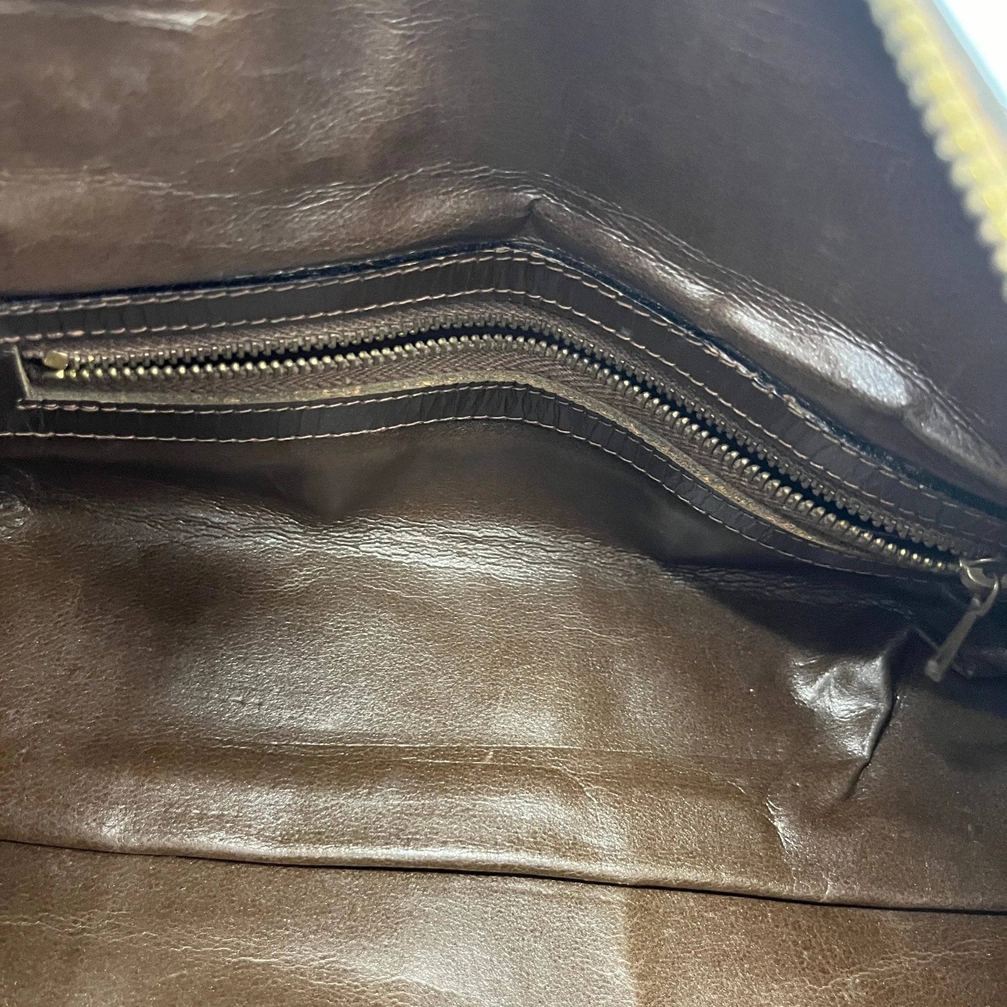 Women's Vintage Ff Zucca Boston Bag Brown - Image 11